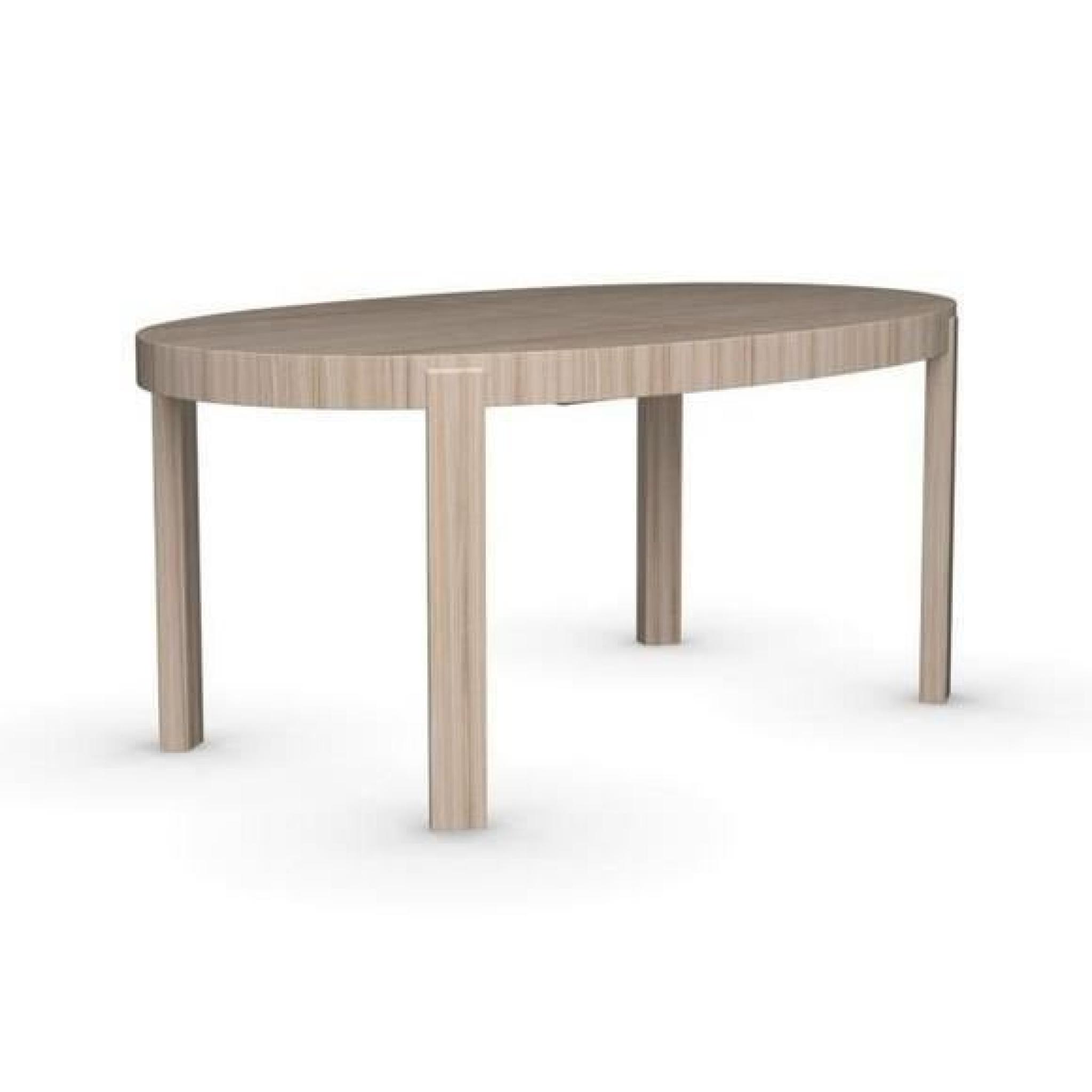 Table repas extensible ovale ATELIER en bois naturel 170x100 de CALLIGARIS