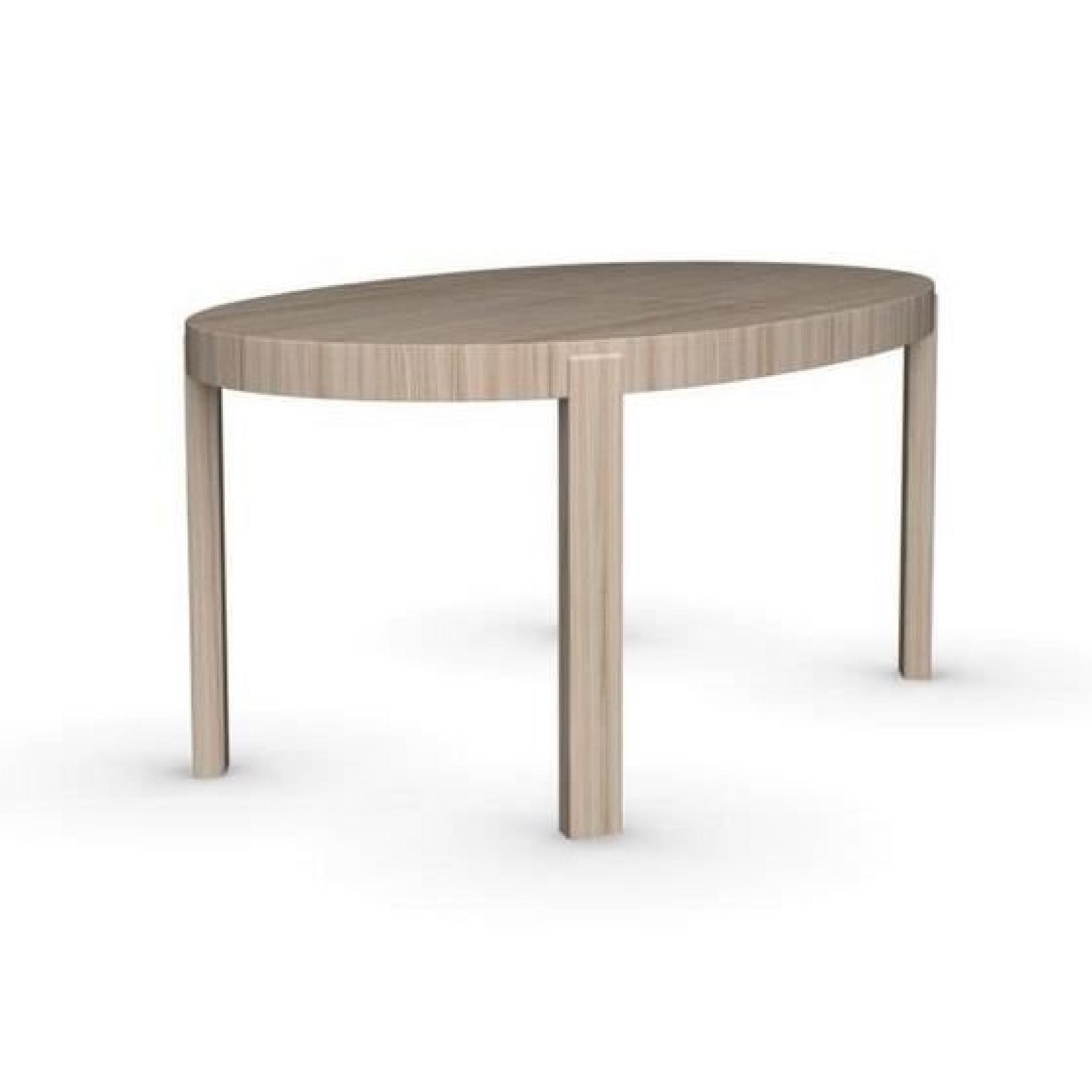 Table repas extensible ovale ATELIER en bois naturel 170x100 de CALLIGARIS pas cher