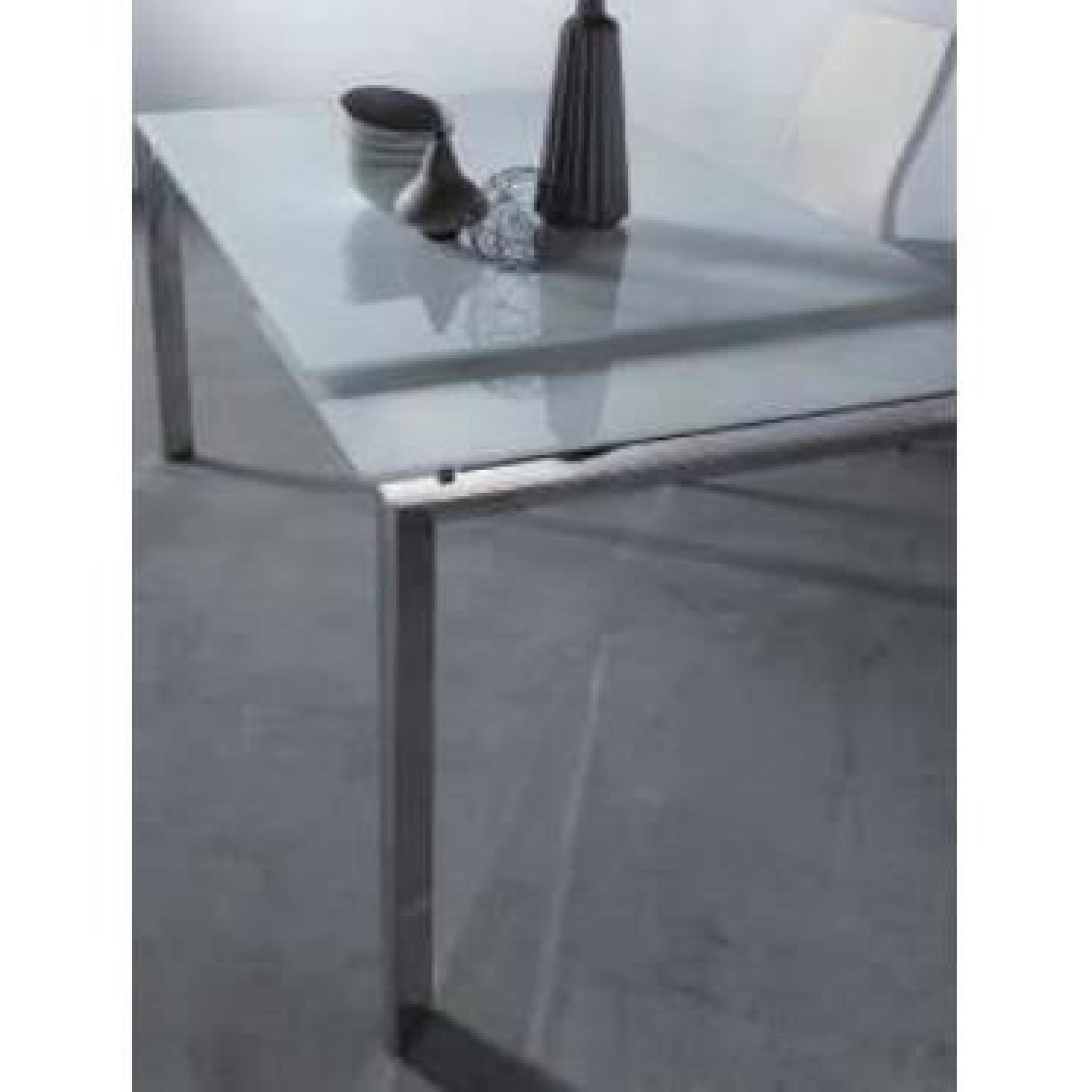 Table repas extensible TITANIUM 160 x 90 cm ver... pas cher