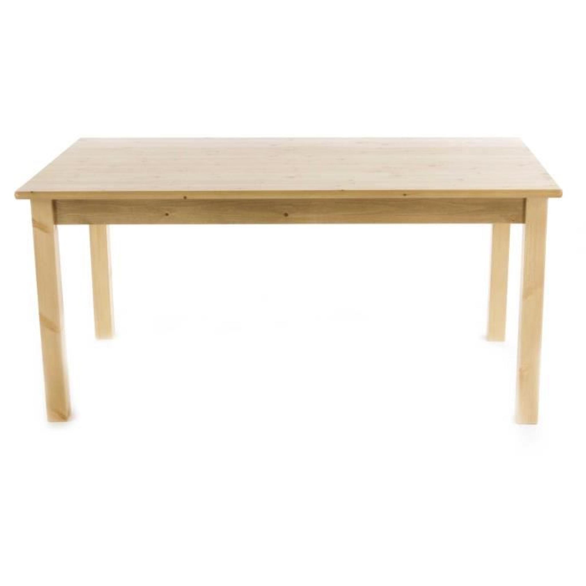 Table repas pin massif 160 x 90 cm Pays