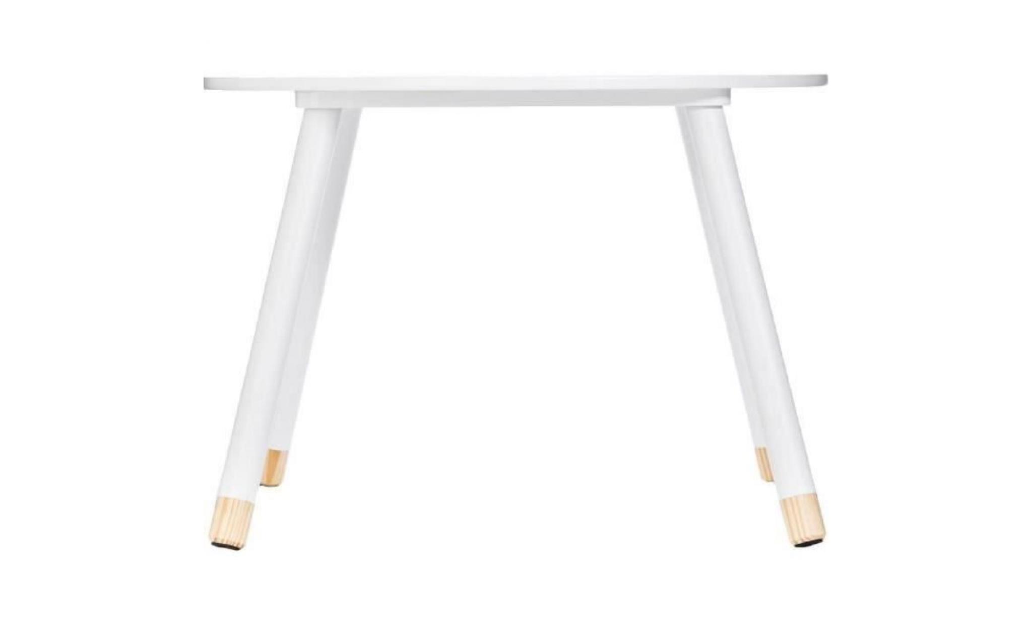 table ronde en bois pour enfants   blanc blanc