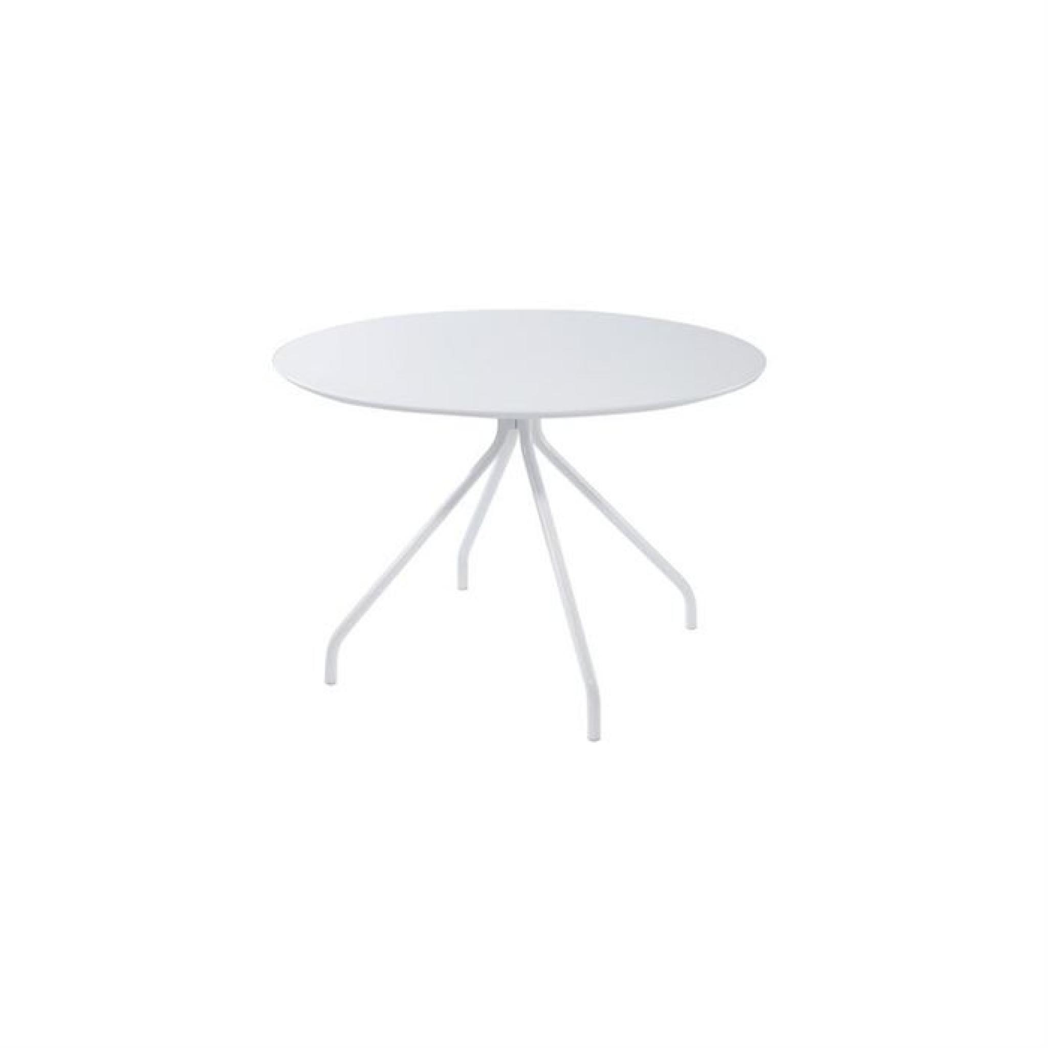 Table ronde laquée blanche (110cm)