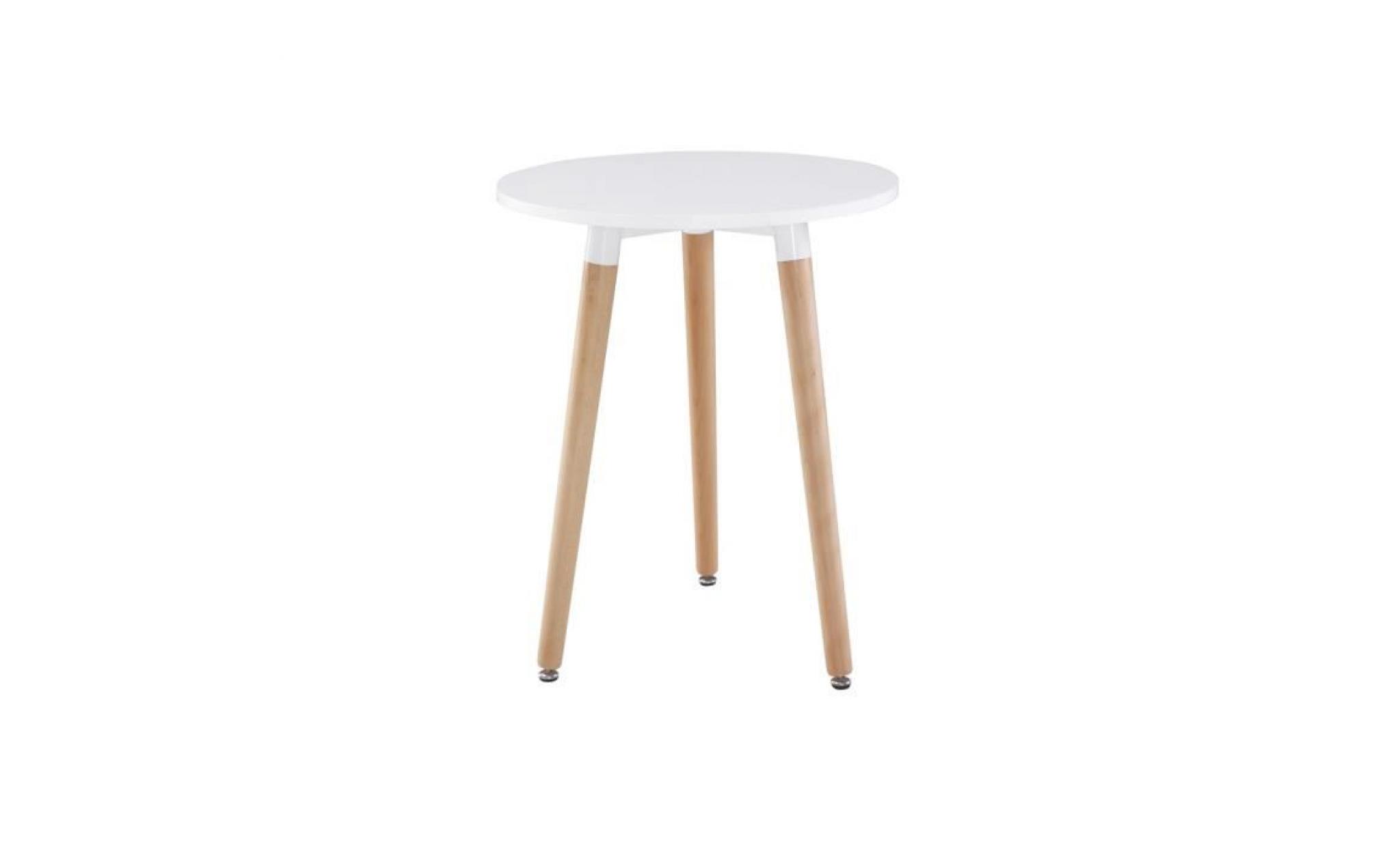 table ronde ø60xh72cm blanc