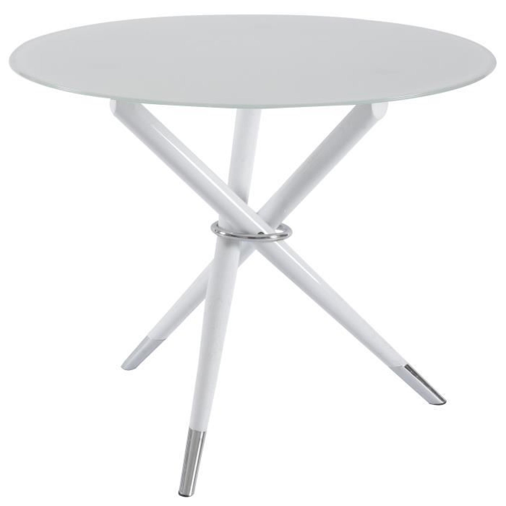 Table ronde ultra design coloris blanc