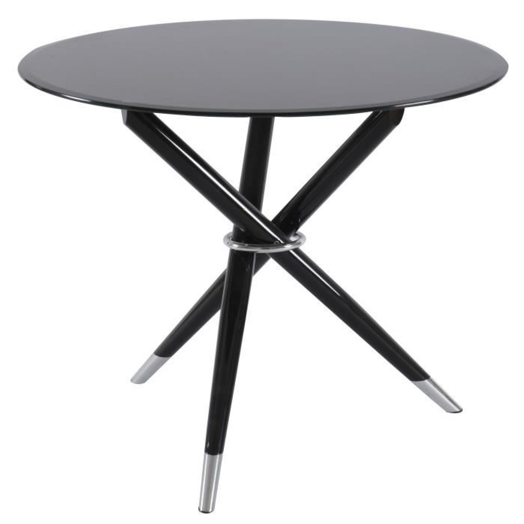 Table ronde ultra design coloris noir