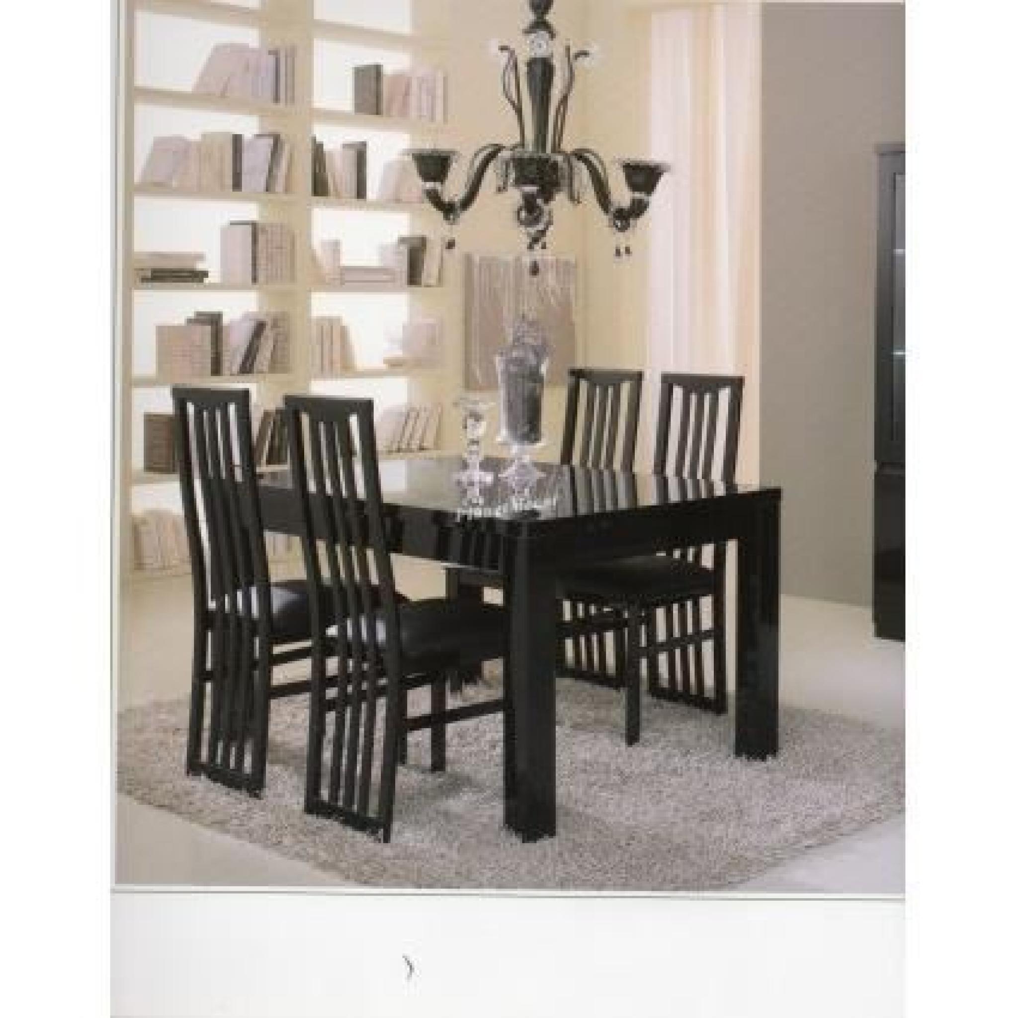 Table salle à manger ROMA noir L.160 cm (sans chaises)