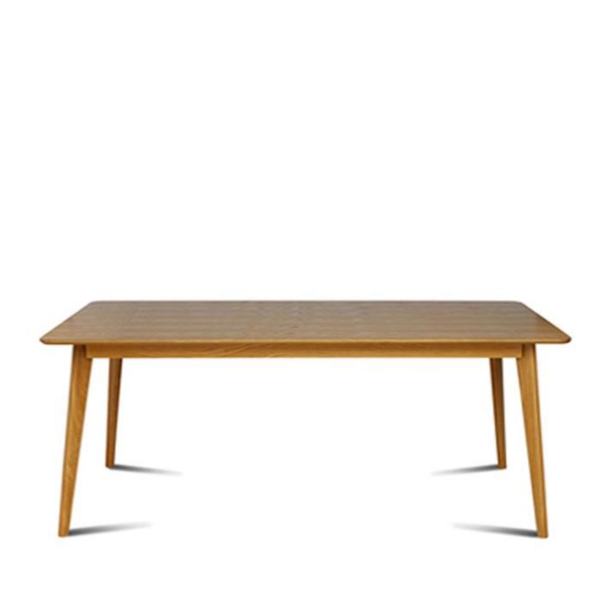 Table scandinave en bois 180x80cm Skoll Couleur Chêne