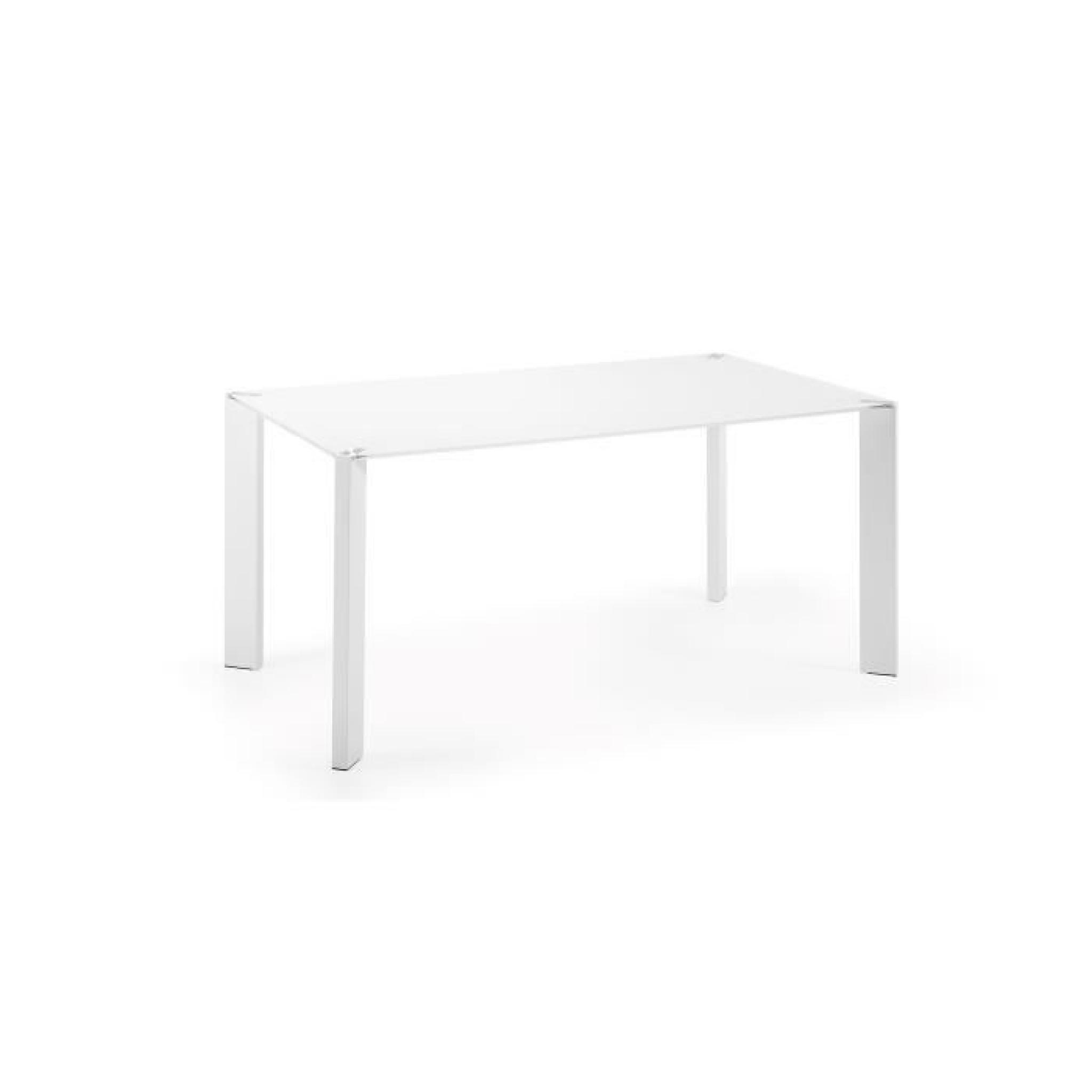 Table Spot 160x90 cm, blanc pas cher
