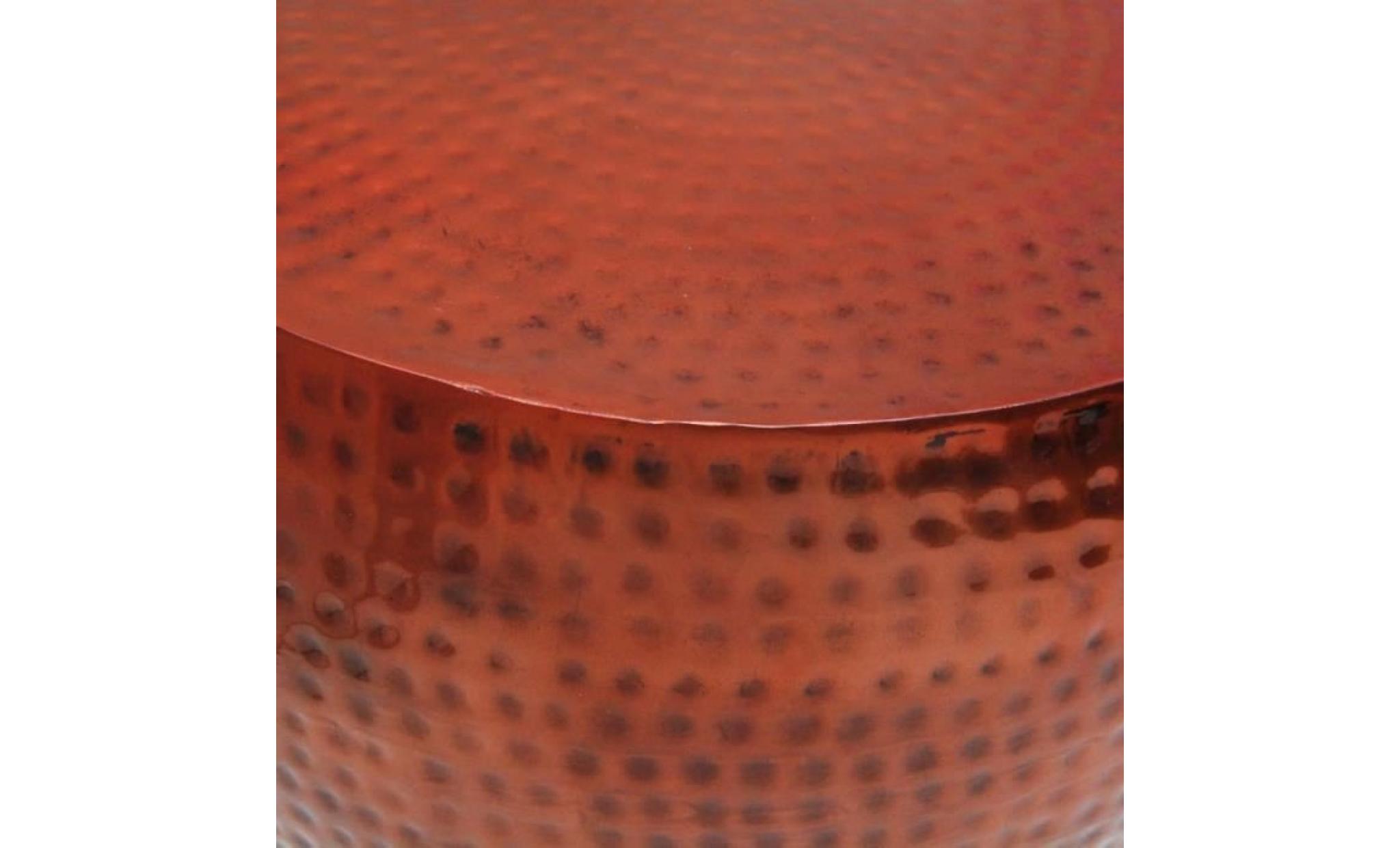 tables basses couleur : marron materiau : aluminium avec une finition en cuivre dimensions :