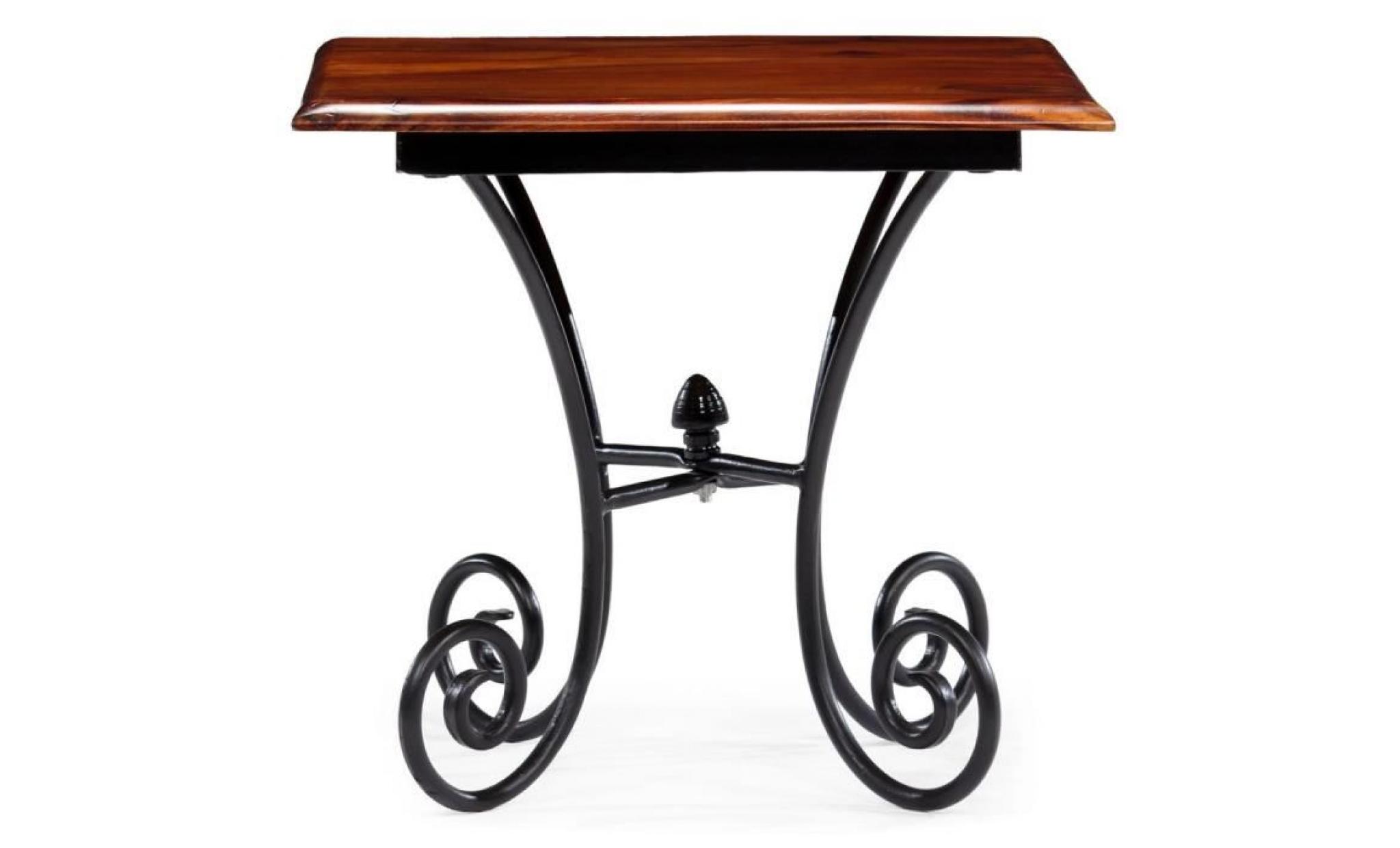 tables basses materiau : bois de sesham solide + acier dimensions : 110 x 60 x 39 cm (l x l x