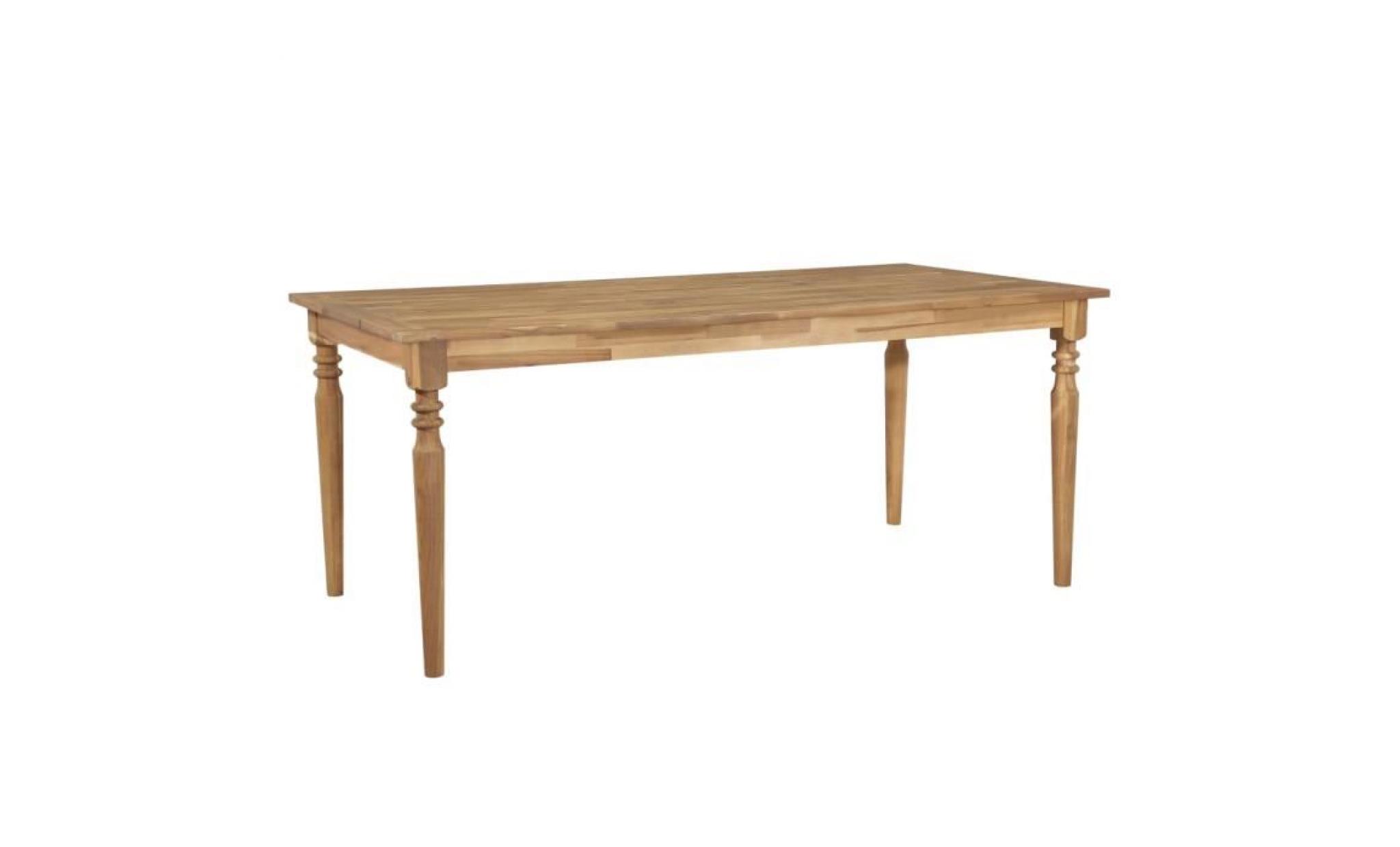 tables d'extérieur table de salle à manger de jardin bois d'acacia 150x90x75 cm