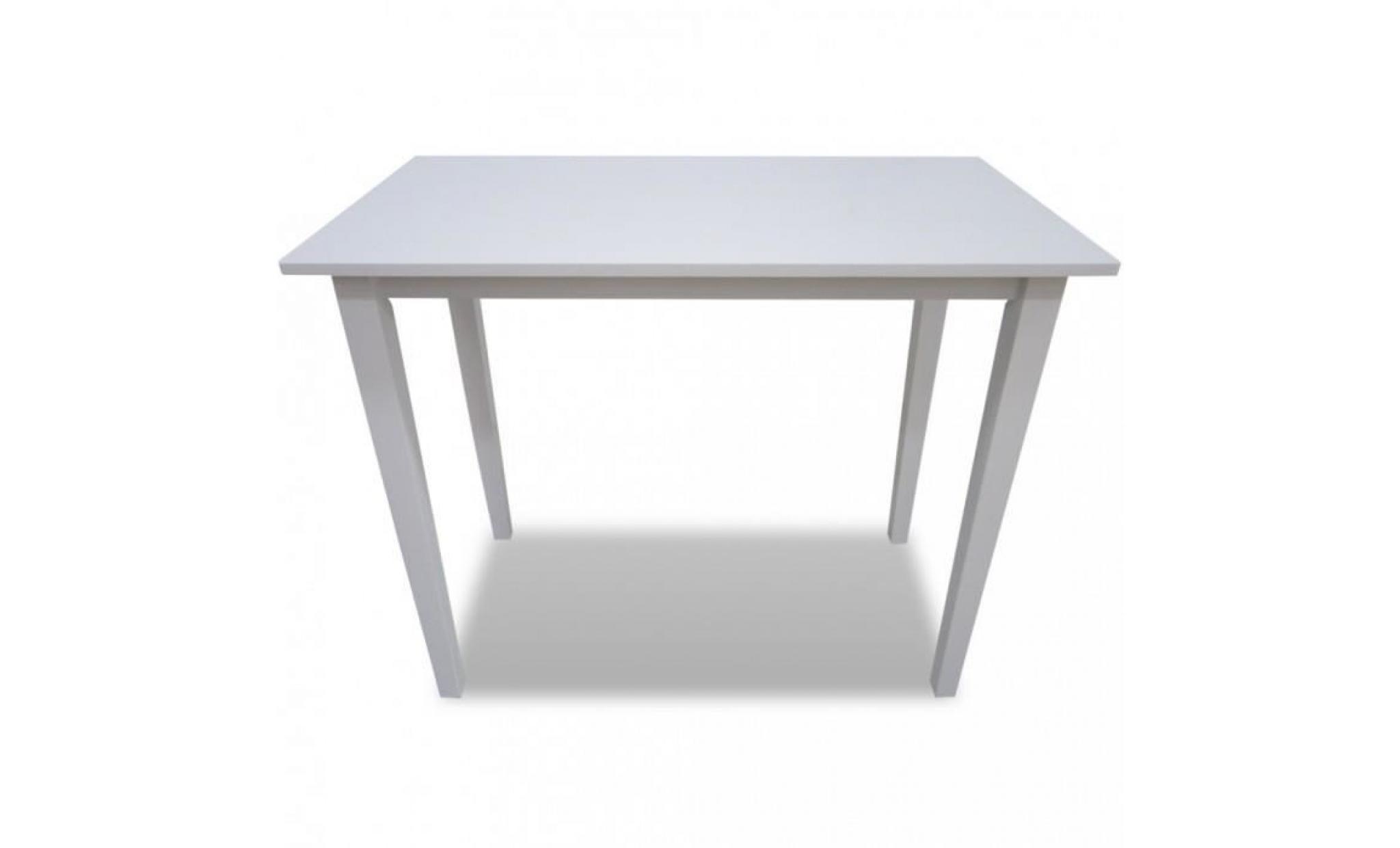 tables hautes table de bar blanche en bois