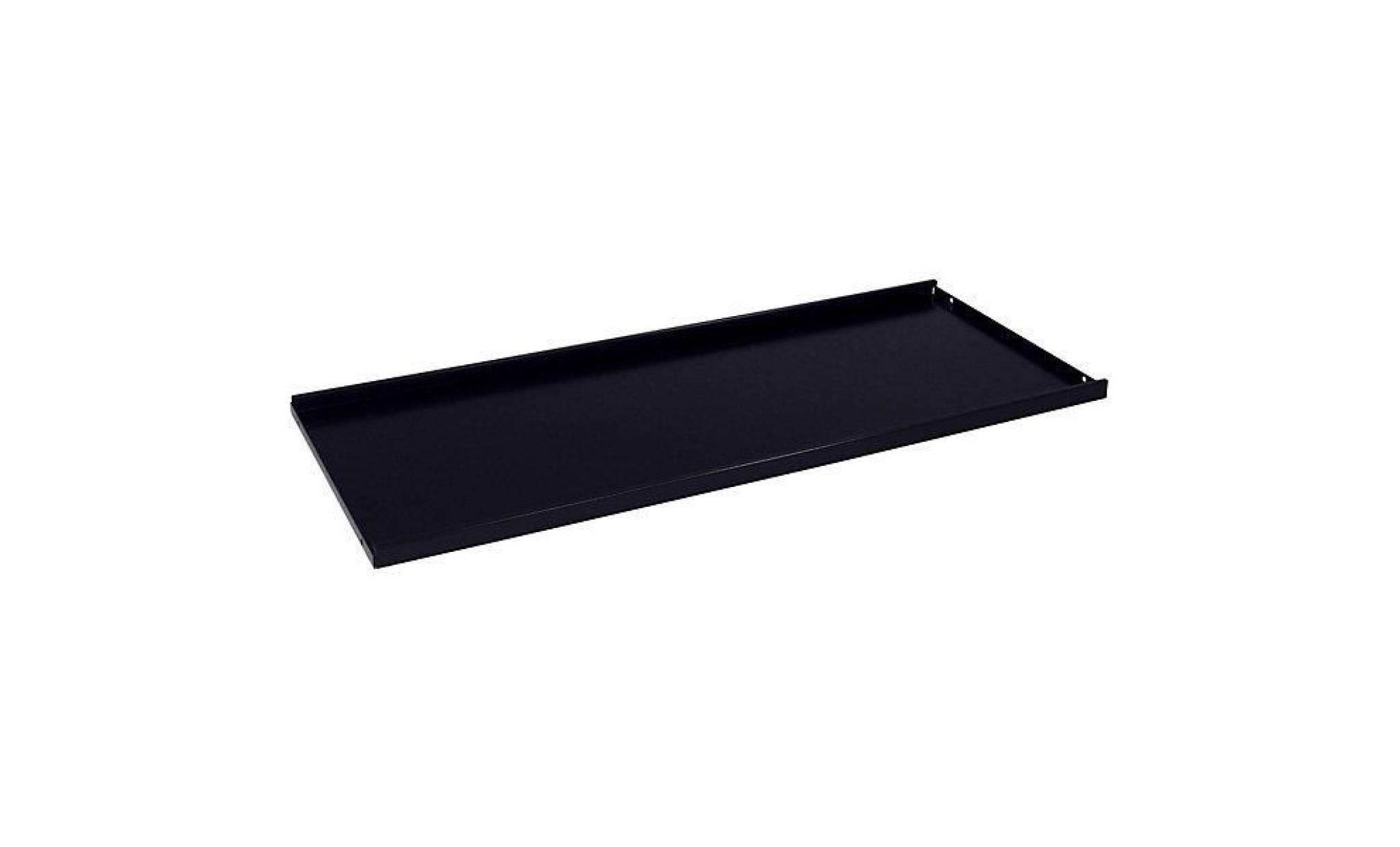 tablette pour armoire à rideaux   gris noir ral 7021   pour largeur 1000 mm   châssis télescopique accessoire accessoires tablette pas cher