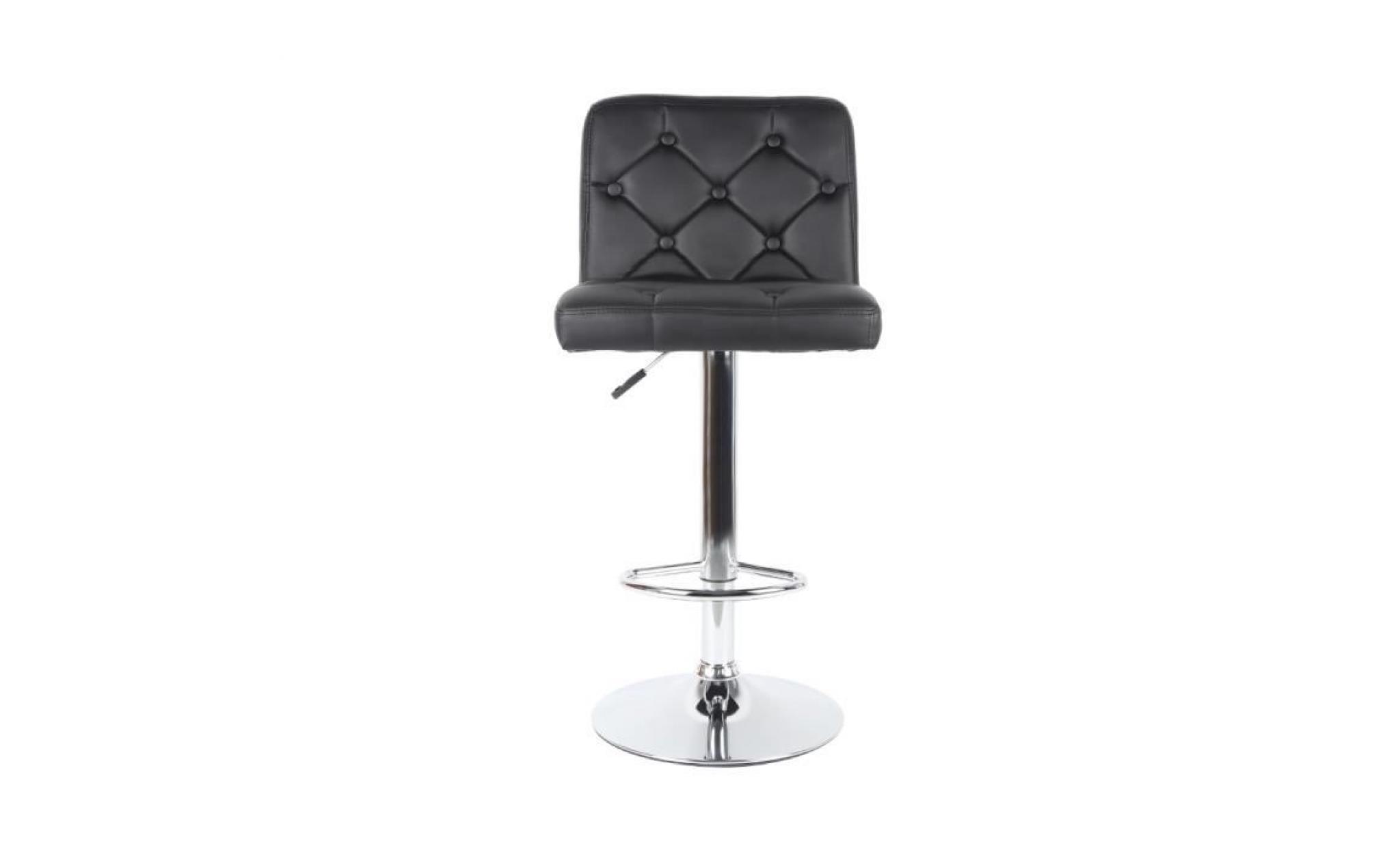 tabouret de bar  chaise de bar， en heuteur reglable，style moderne(noir) pas cher
