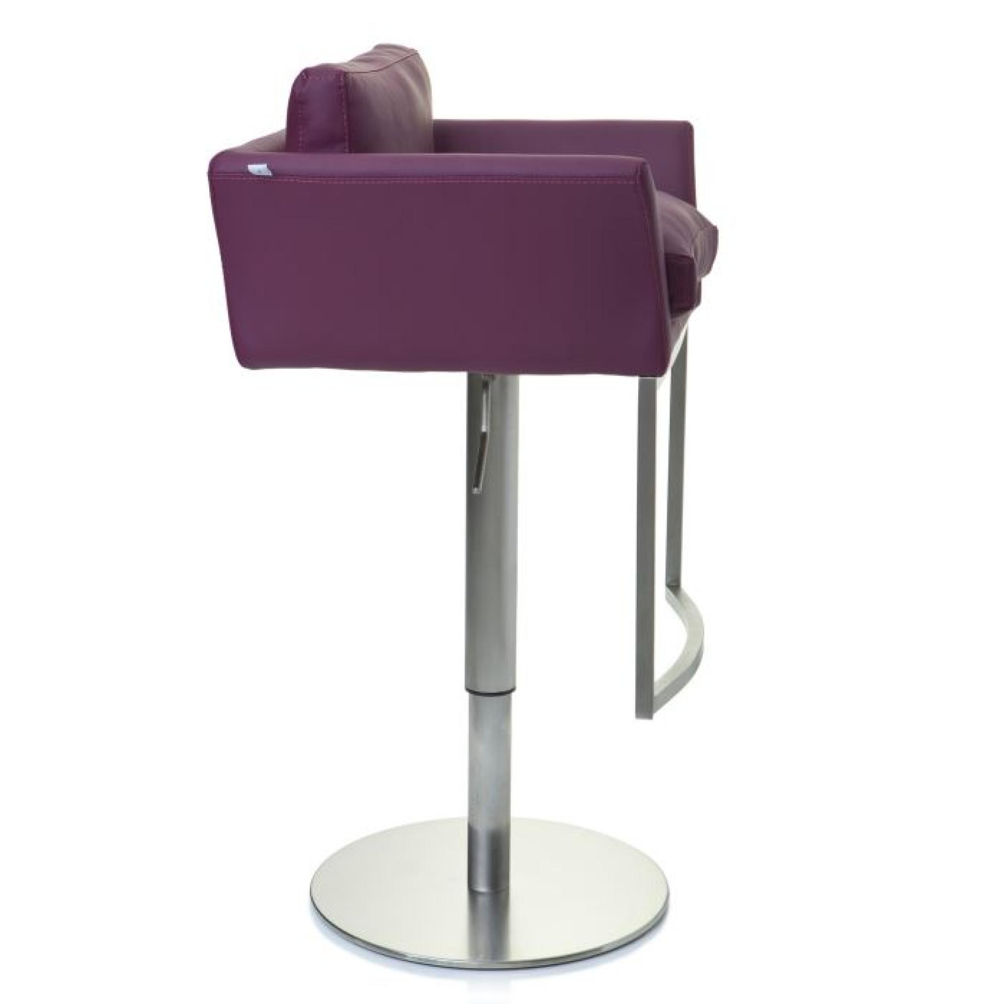 Tabouret de bar / chaise haute JOAO acier inoxy… pas cher
