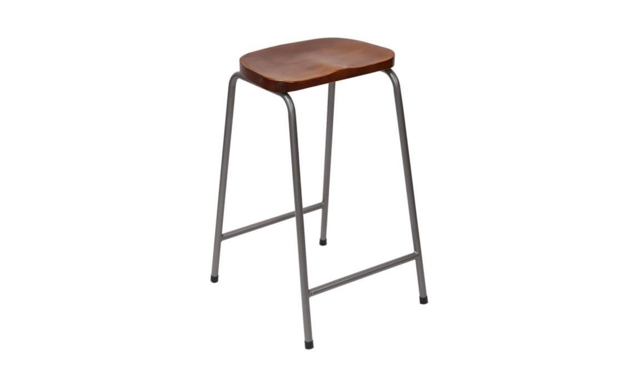 tabouret de bar chaise mobilier industriel de style industriel 45.5*39.5*66cm