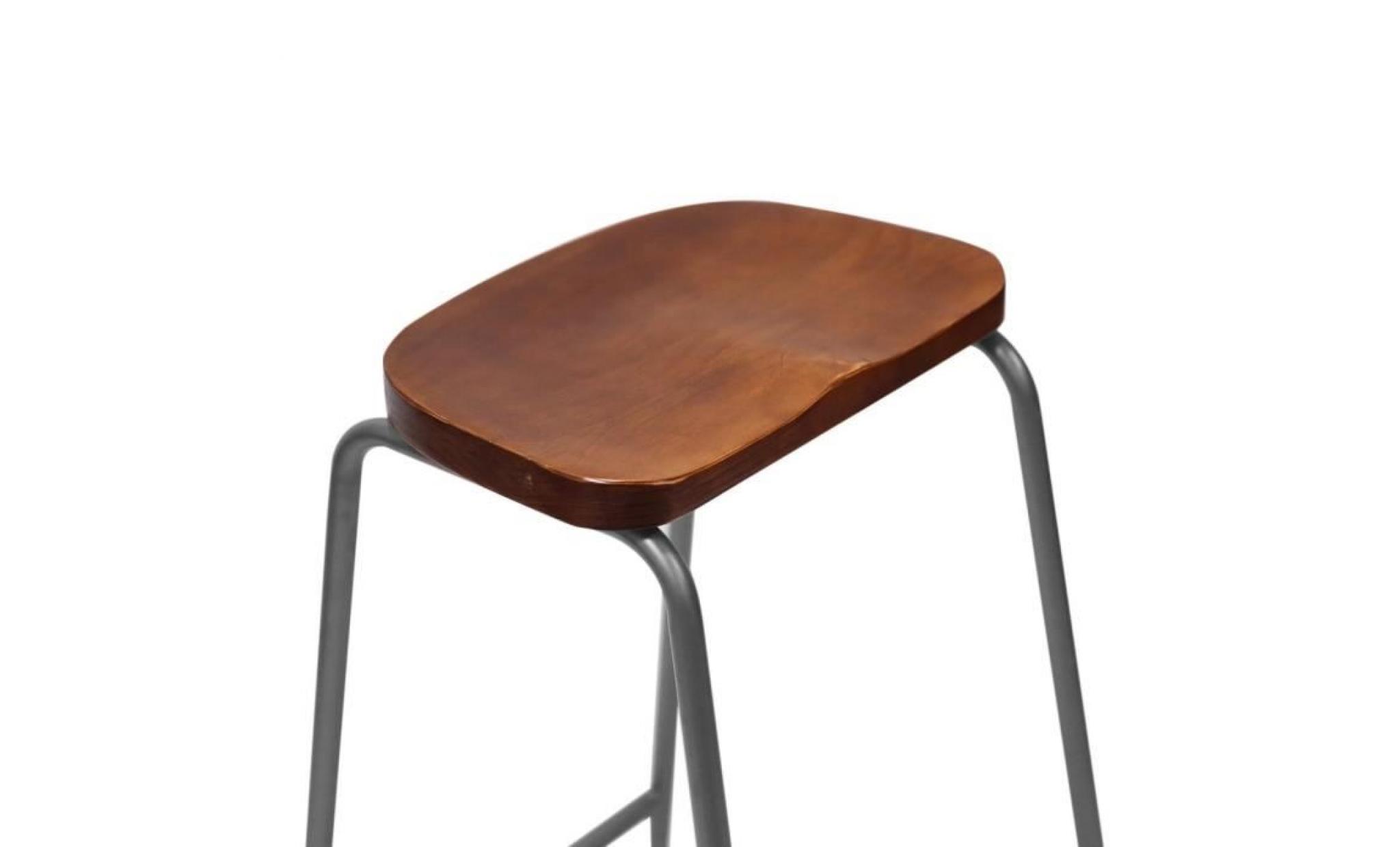 tabouret de bar chaise mobilier industriel de style industriel 45.5*39.5*66cm pas cher