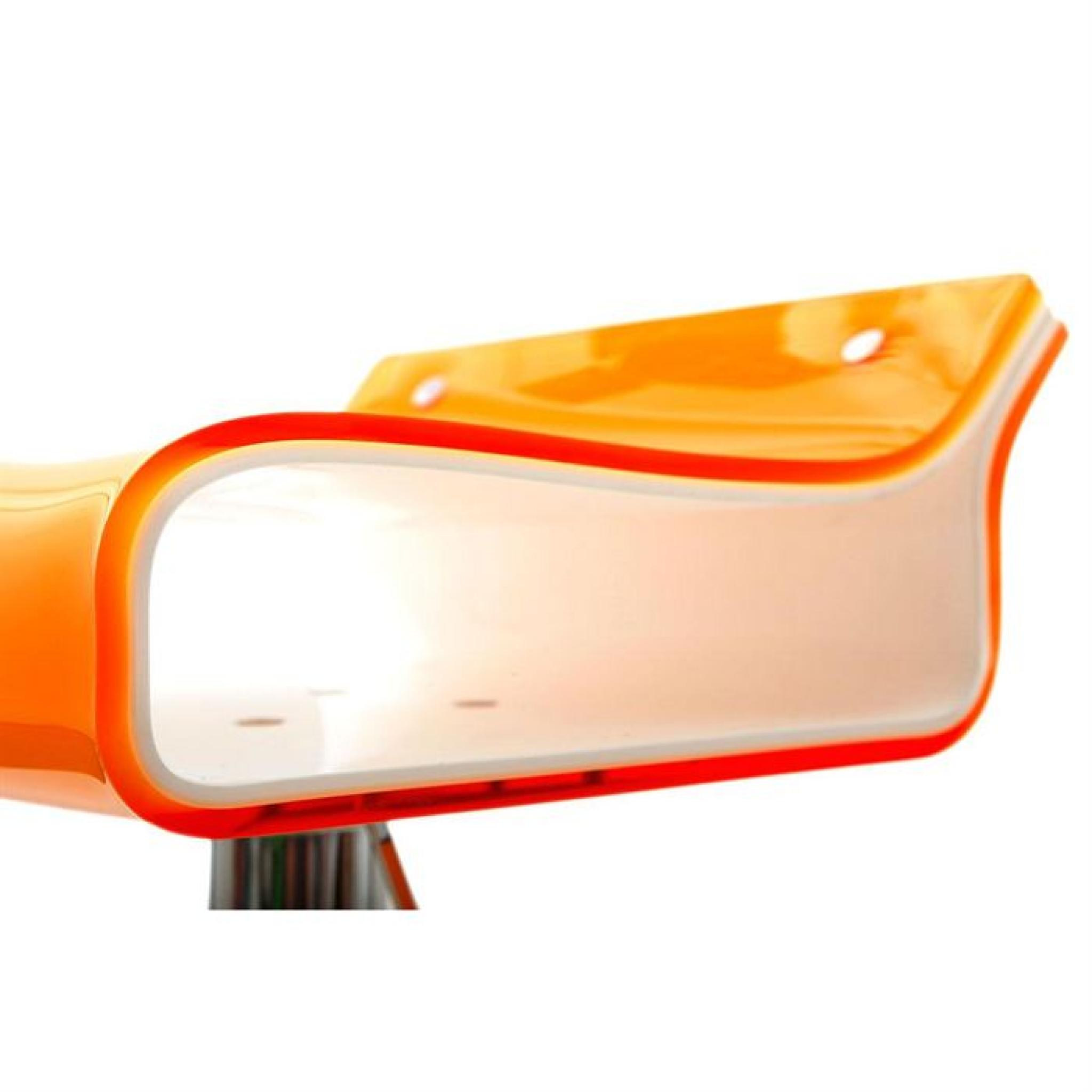 Tabouret de bar design orange et blanc ICE POP pas cher