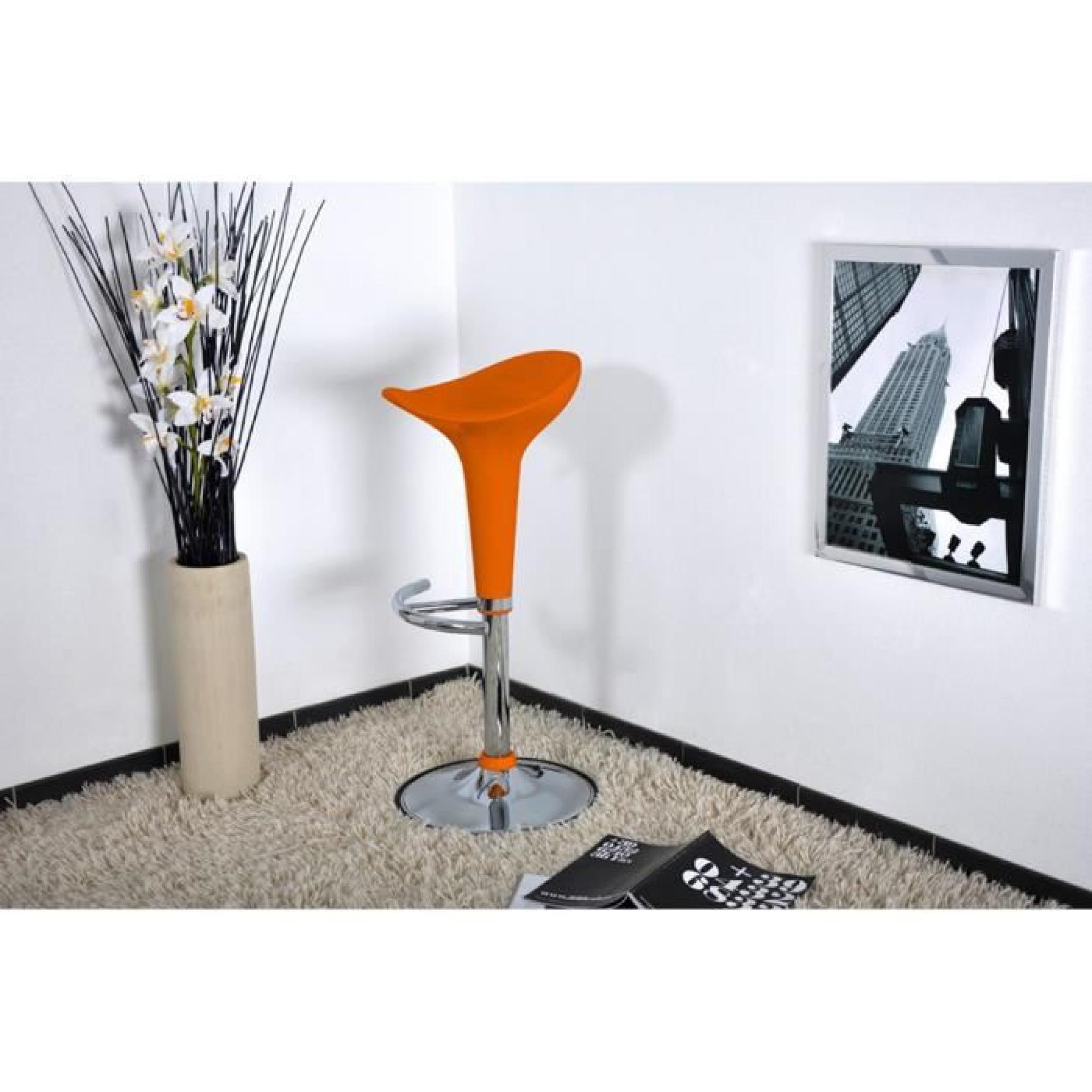 Tabouret réhaussable orange / ABS DOLLY