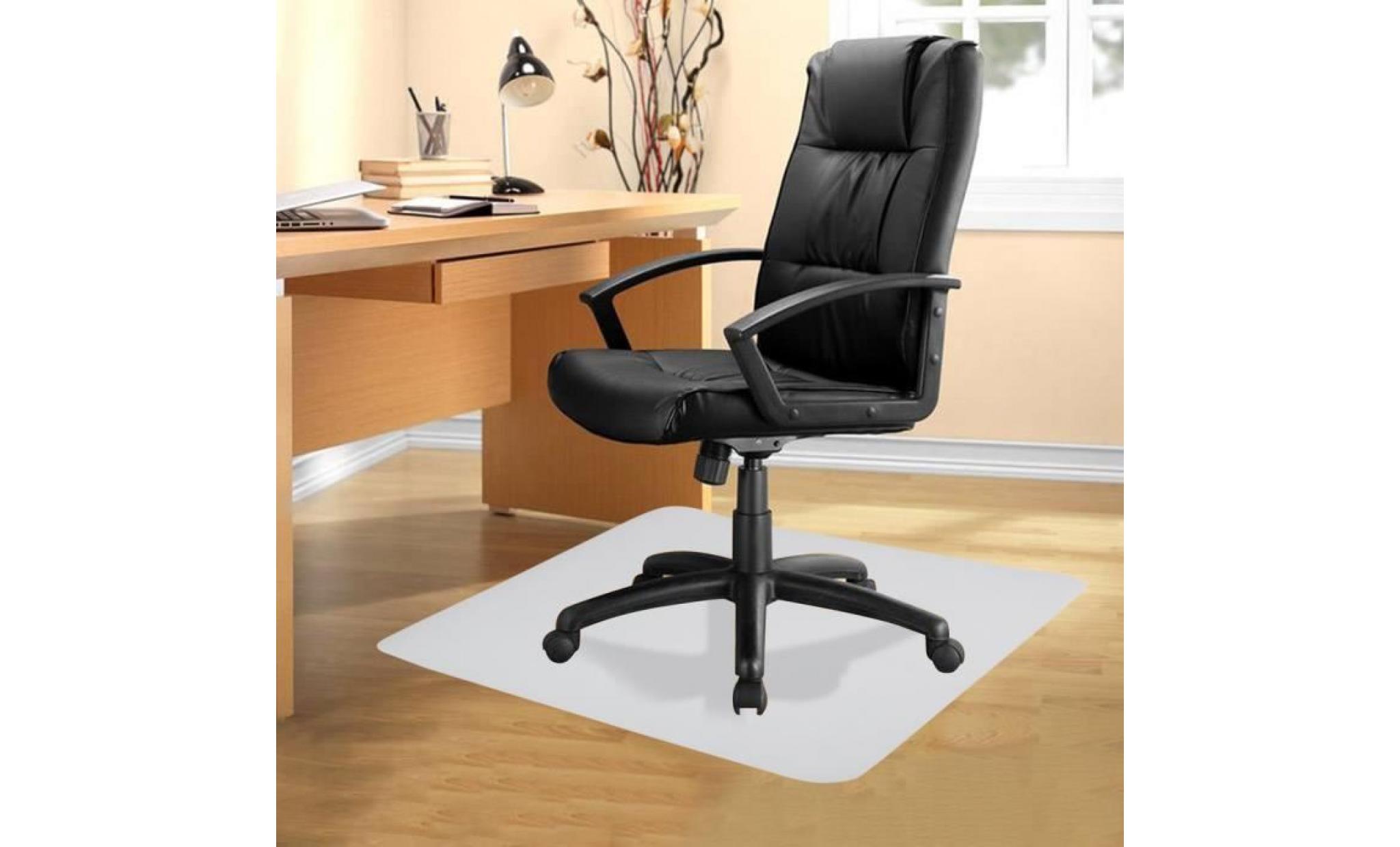 tapis de bureau, tapis de protection sol pour chaise fauteuil siège de bureau transparent 90cm x 120 cm pas cher