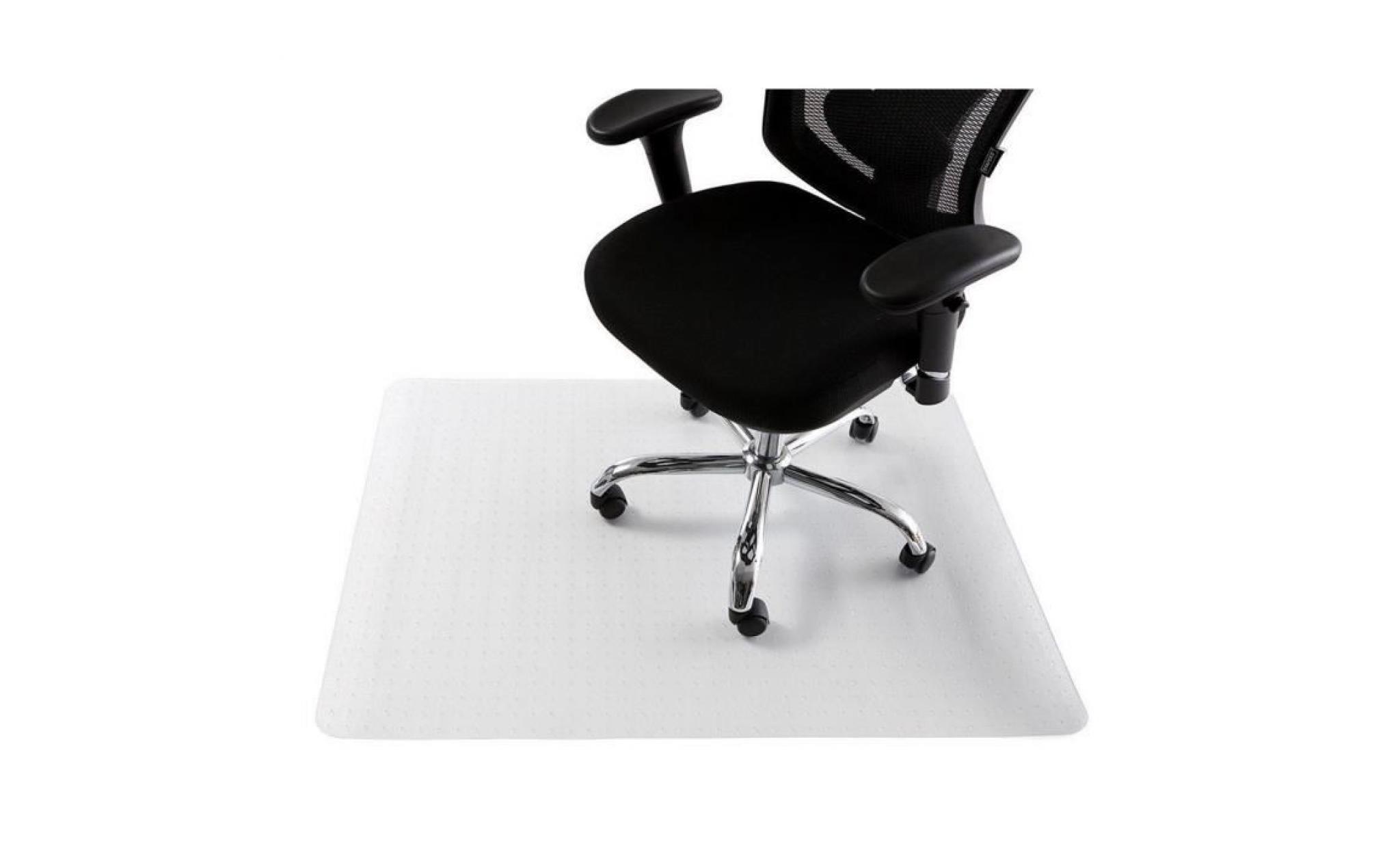 tapis de chaise rectangulaire en pvc, protection moquette, transparent 120x150cm