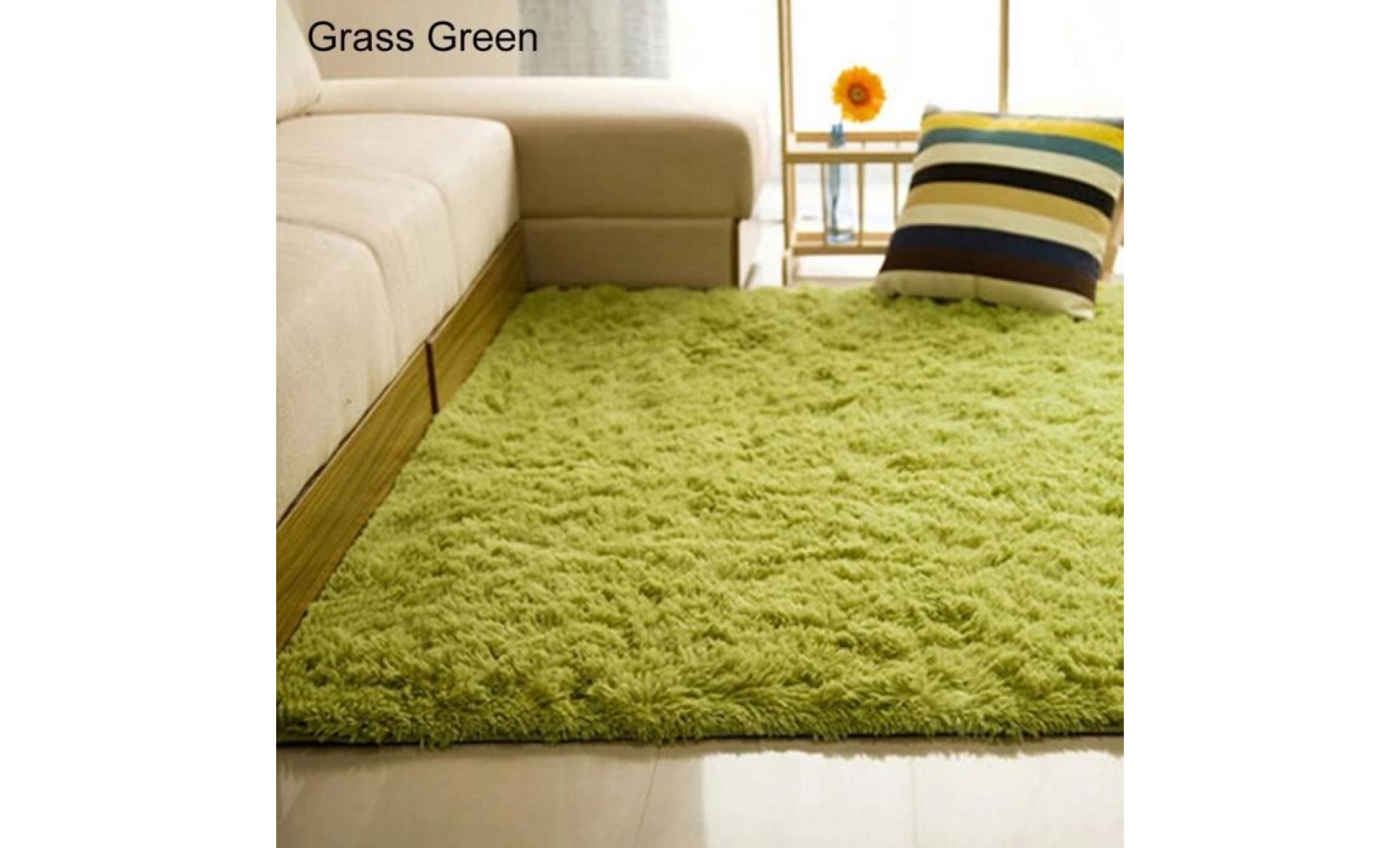 tapis de tapis de sol de tapis de tapis de chambre à coucher anti dérapant doux kaki 80 * 120cm