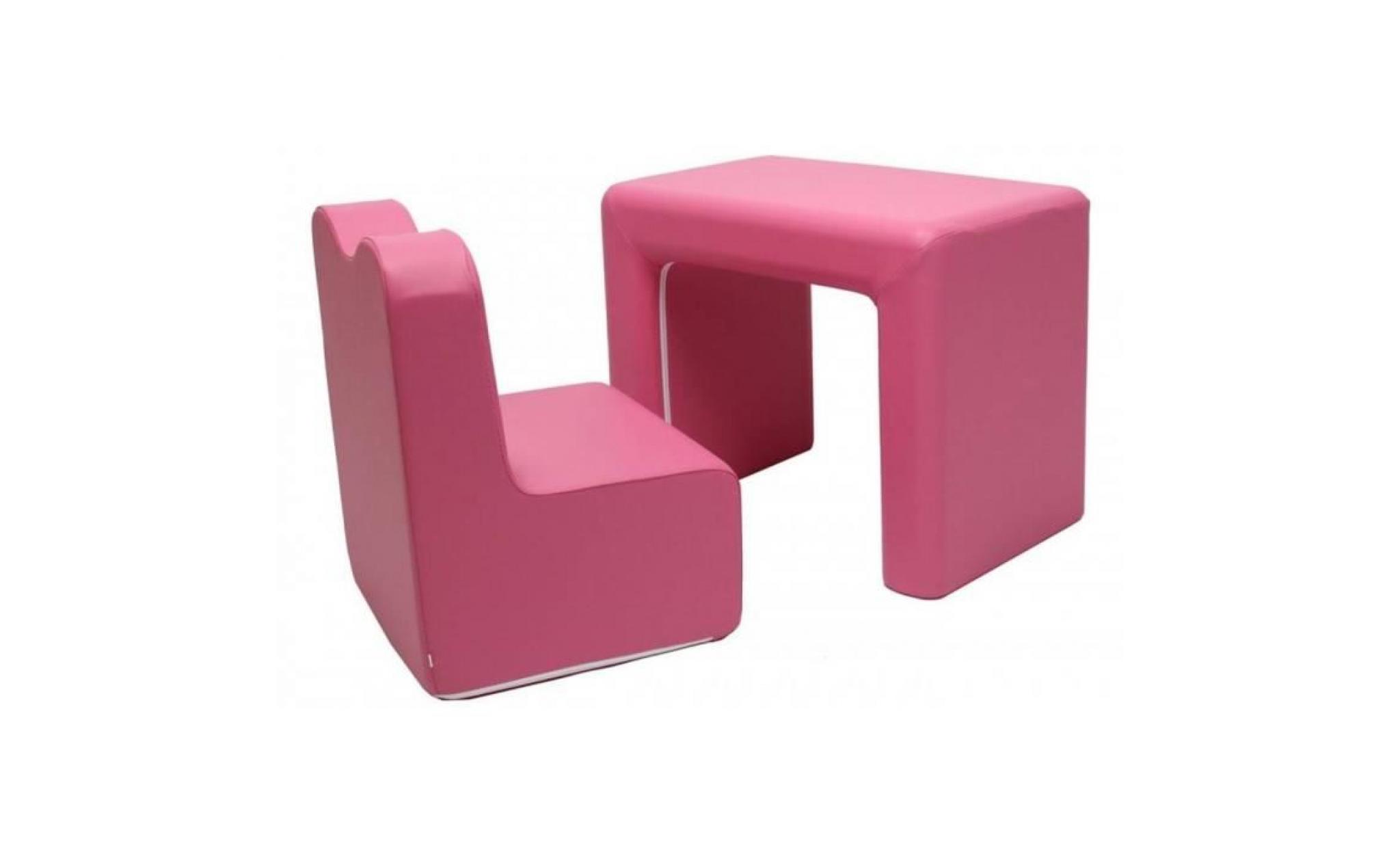 teddy de beer bureau / fauteuil 2 in 1 set hot pink ek sb206 pas cher