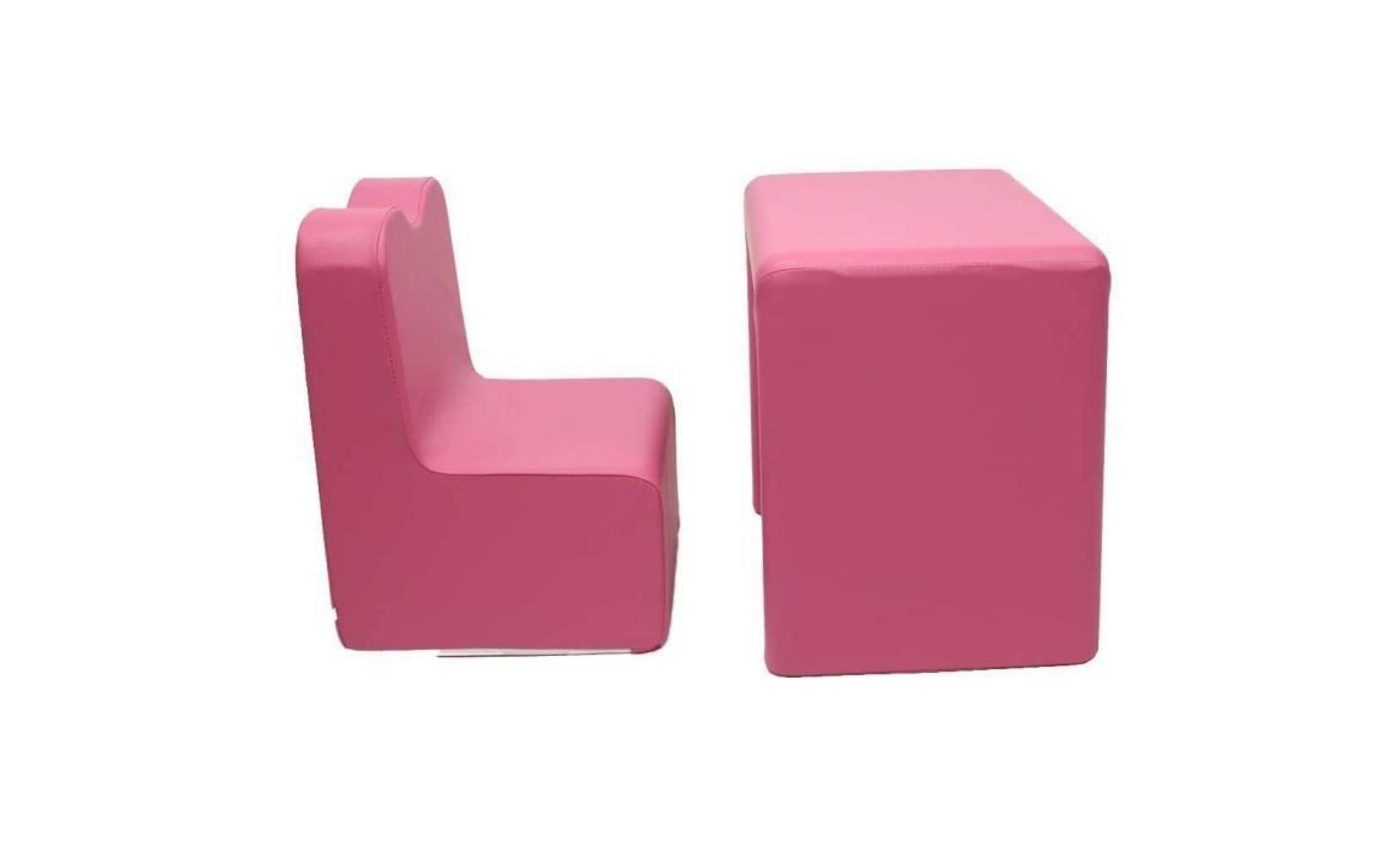 teddy de beer bureau / fauteuil 2 in 1 set hot pink ek sb206 pas cher