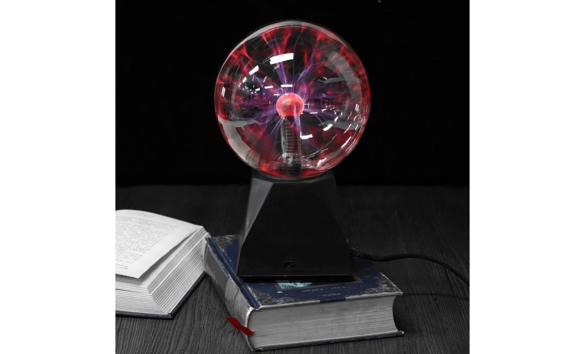 tempsa 8'' magique lampe boule détecteur tactile à plasma lumière décor jouet cadeau