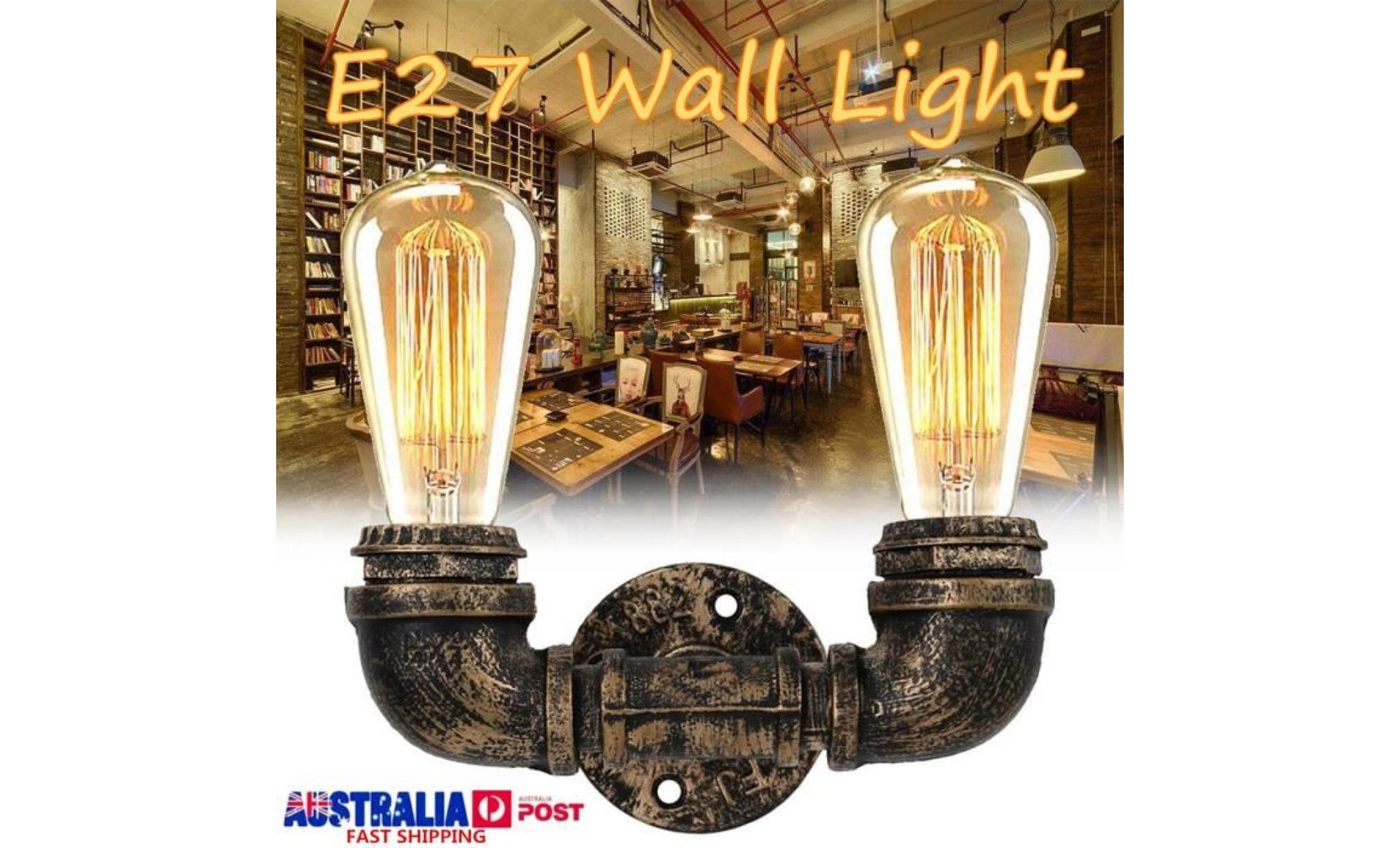 tempsa e27 vintage moderne mur lumière maison bar applique lampe fixture corridor décoration