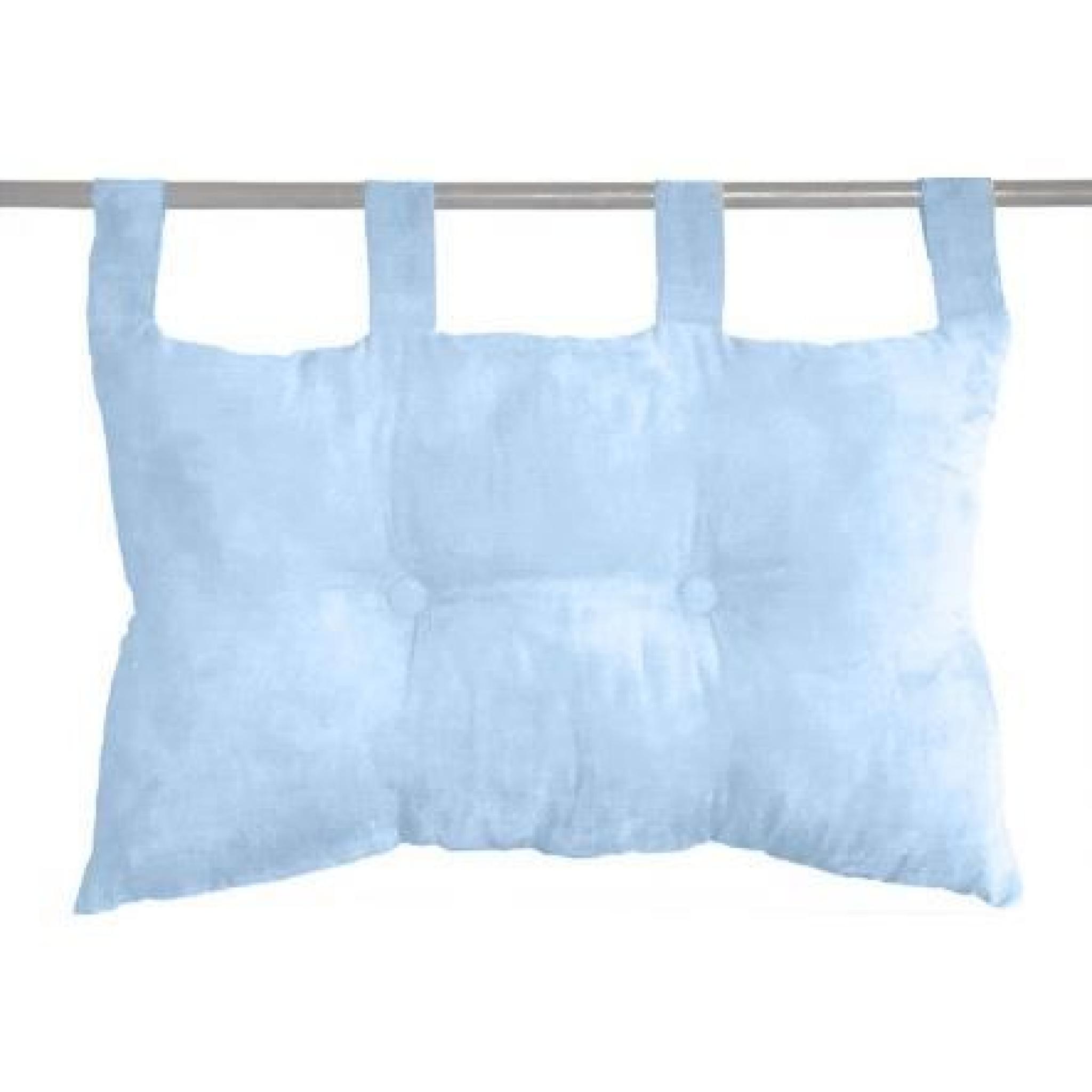 Tête de lit 45x70 cm Suedine - Bleu clair