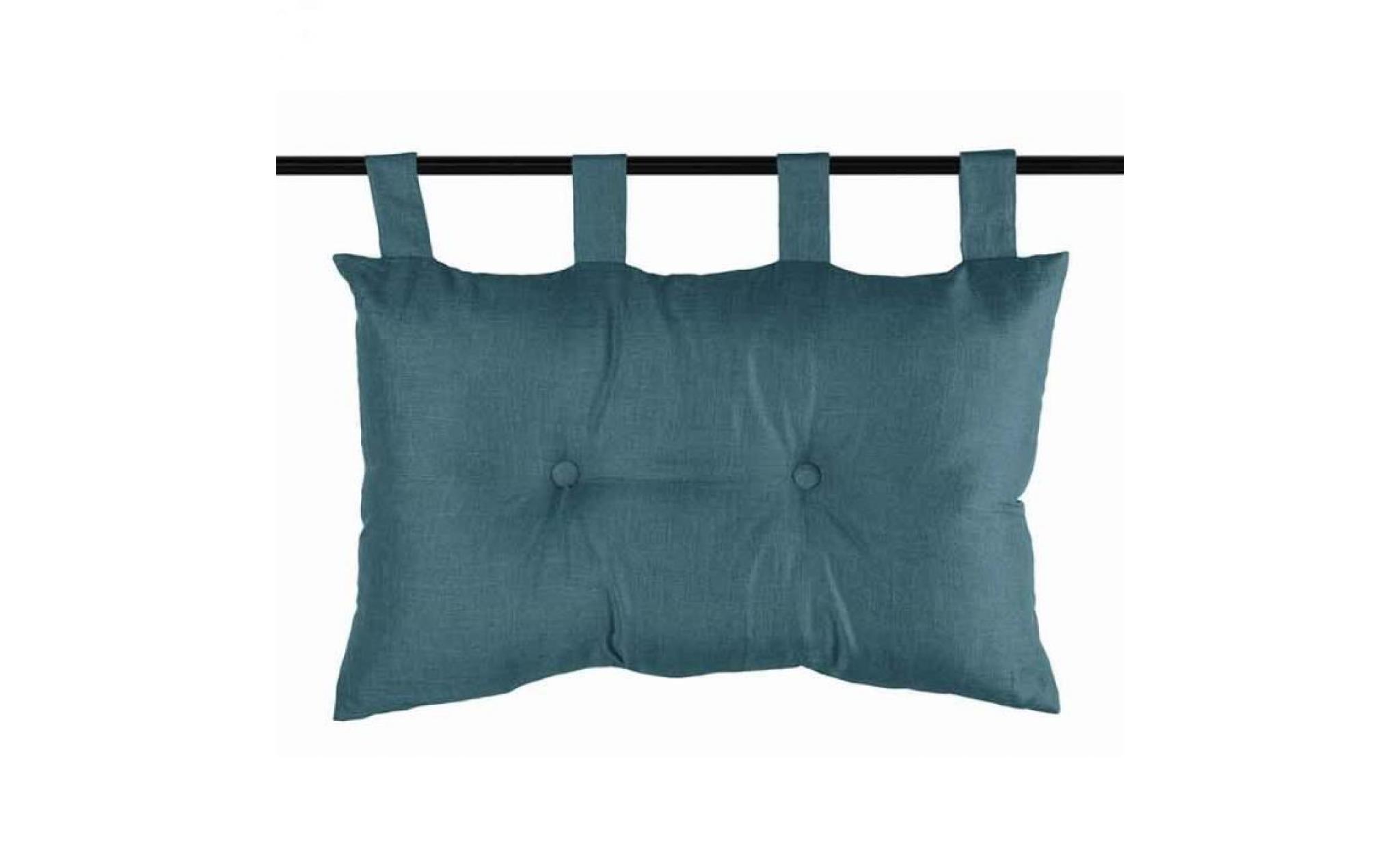 tête de lit avec effet satiné turquoise 45 x 70 cm