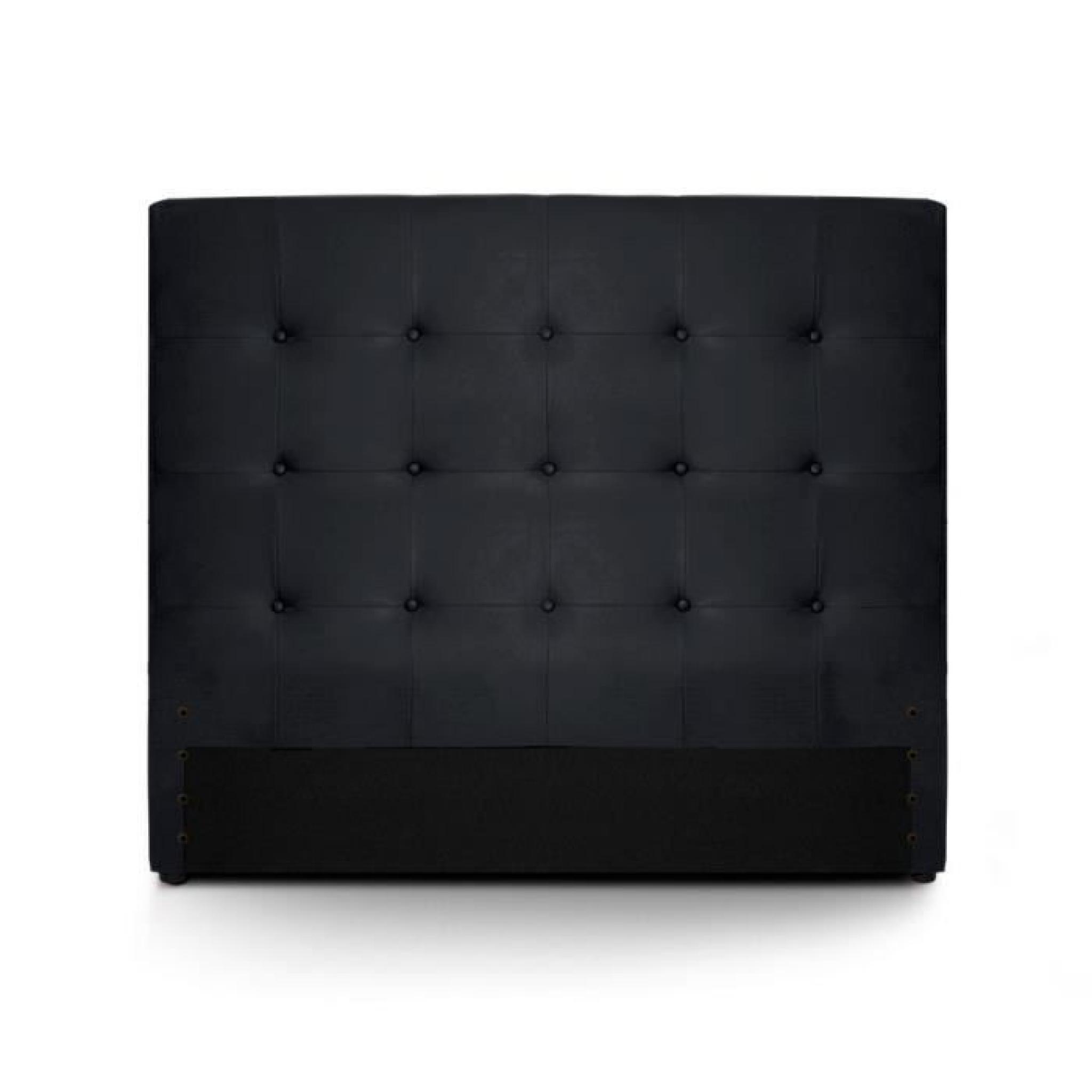 Tête de lit capitonnée Premium 140cm Noir