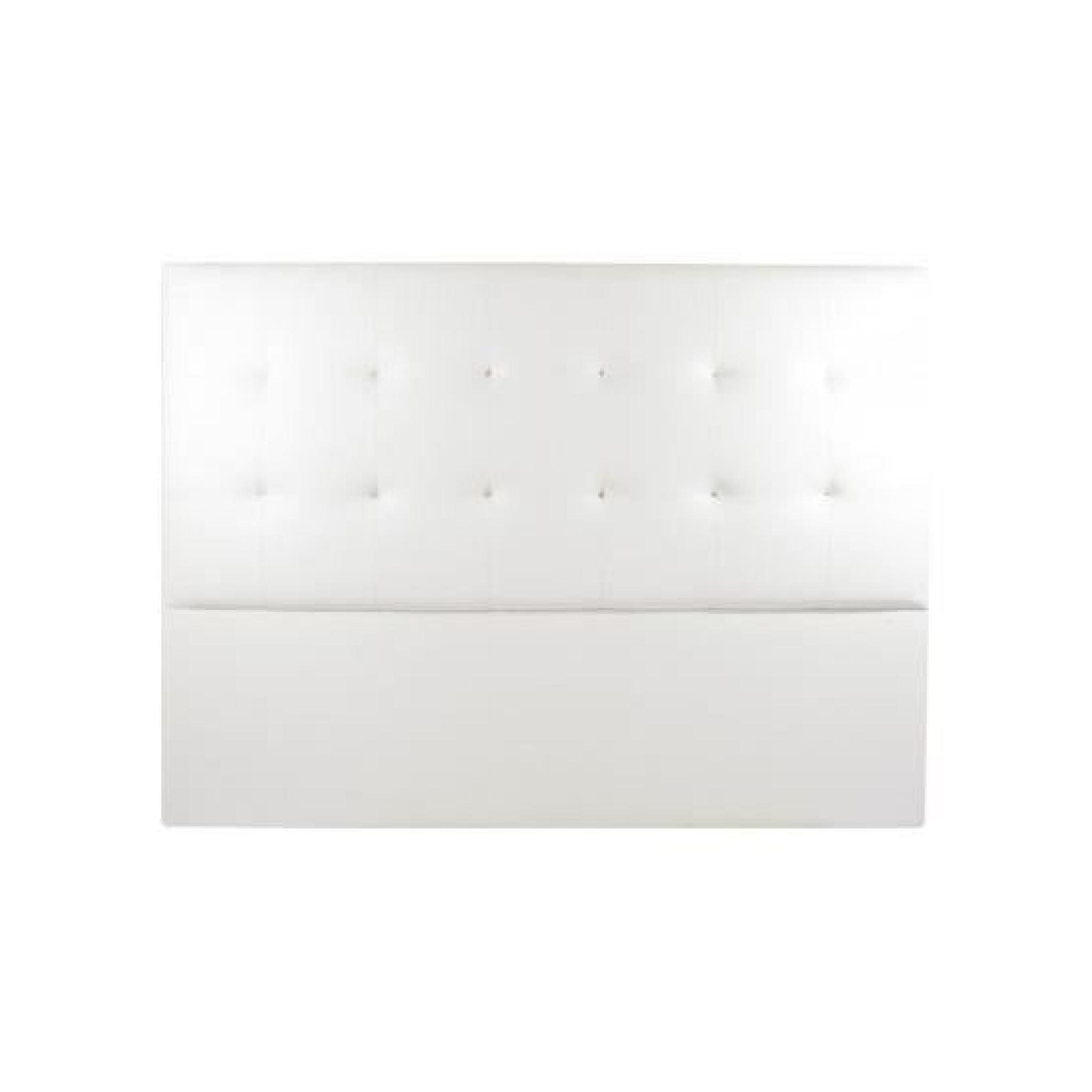 Tête de lit design Sahara blanc  140 x 120