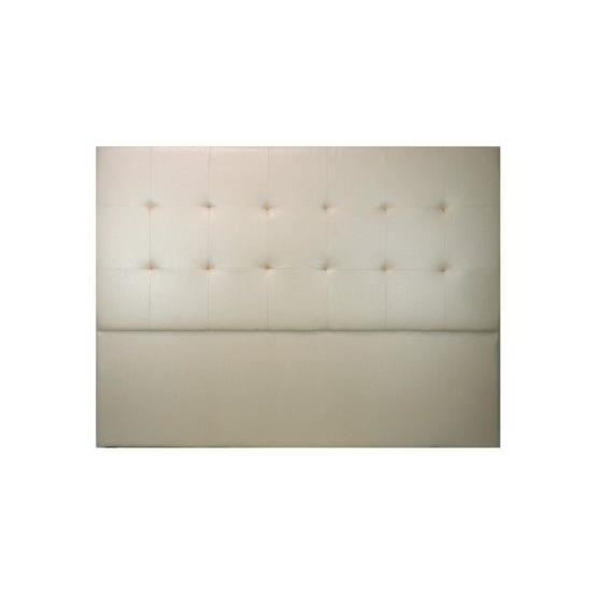 Tête de lit design Sahara blanc  160 x 120