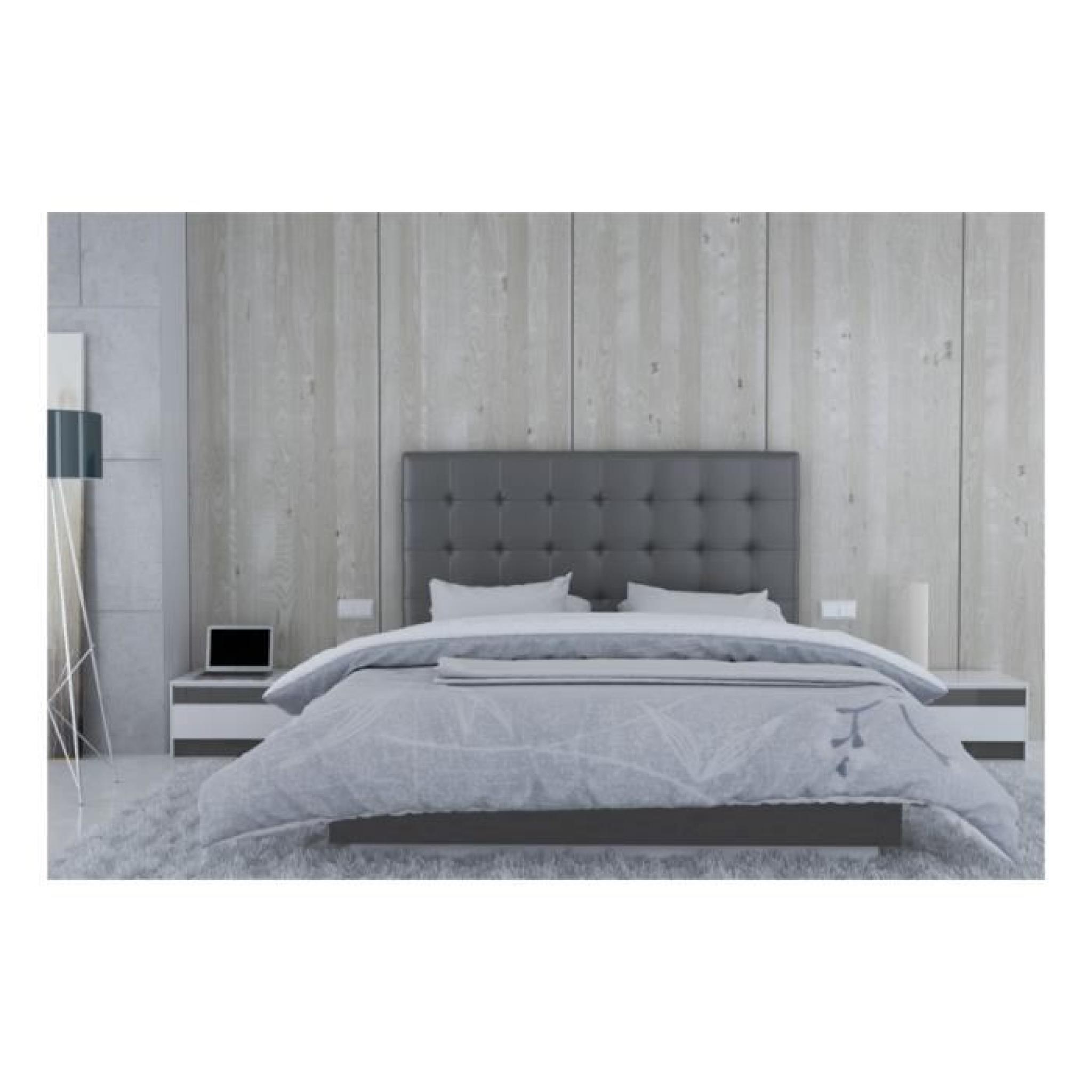 Tête de lit en PU gris - Milan Taille - 160 cm pas cher