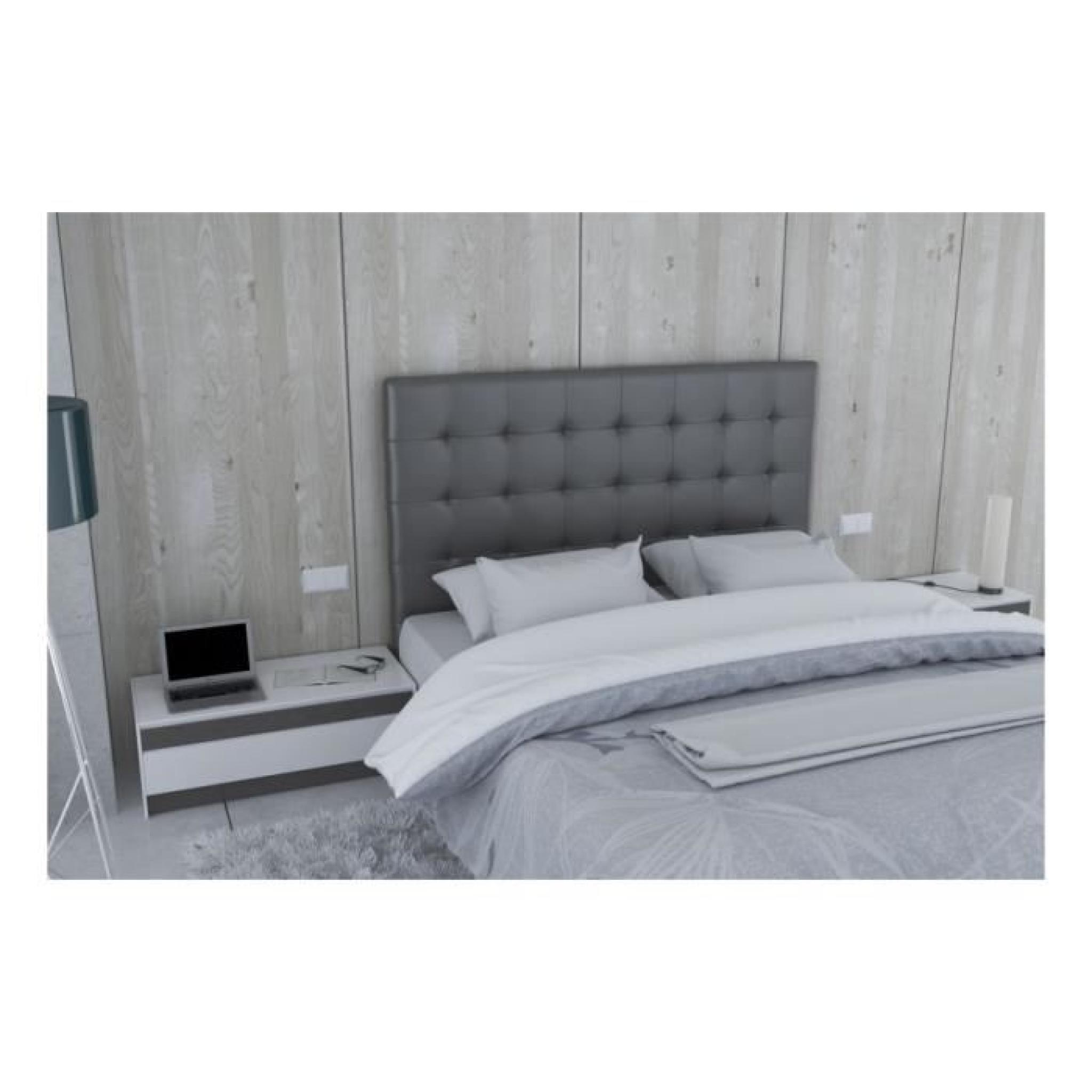 Tête de lit en PU gris - Milan Taille - 160 cm pas cher