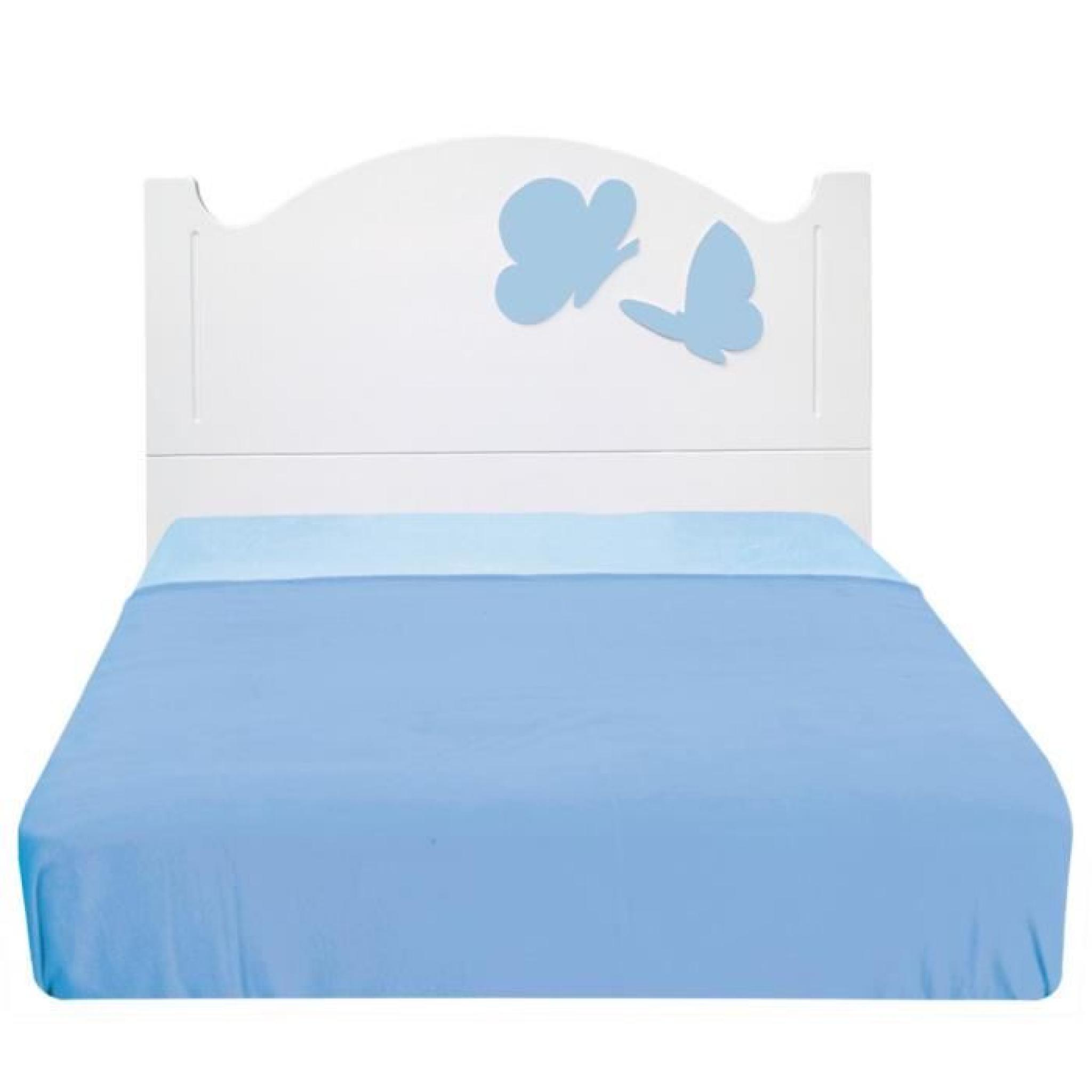 Tête de lit enfant Anastasía Papillons Bleus 105