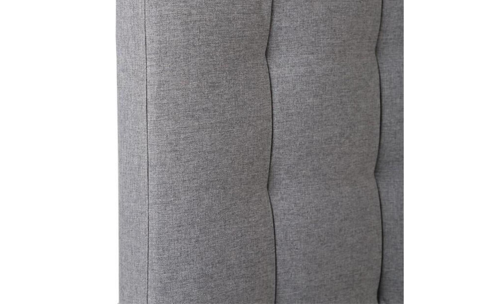 tête de lit tissu gris 140 cm   marion    taille : l 148 x l 8 x h 113   couleur marketing : gris pas cher
