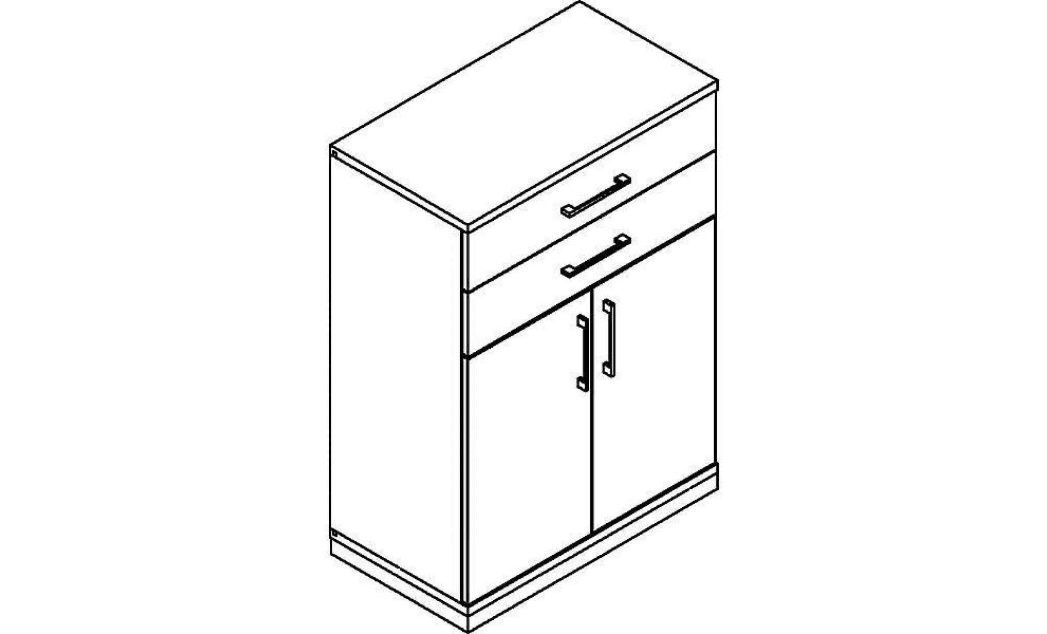 thea armoire combinée   2 tablettes, 2 portes, 2 tiroirs   gris clair   armoire de bureau armoire et rayonnage combinés armoire pas cher