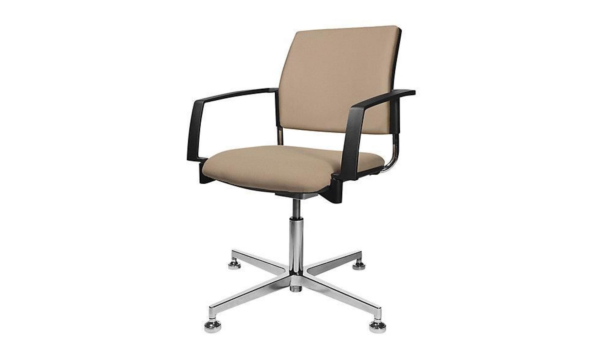 topstar fauteuil de bureau rembourré   marron   dossier résille, noir   chaise de réunion chaise empilable chaise visiteur chaise pas cher