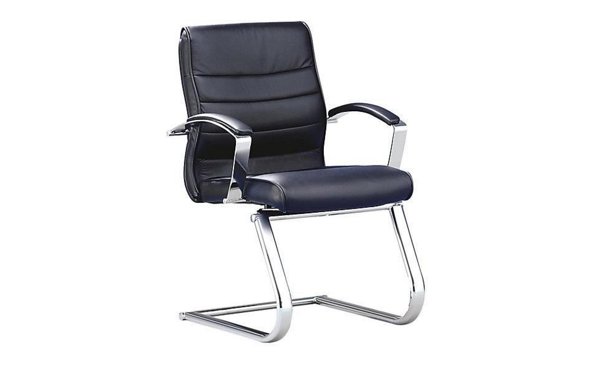 topstar fauteuil visiteur   cuir noir avec accoudoirs en cuir   chaise chaise pivotante chaise universelle chaises chaises de