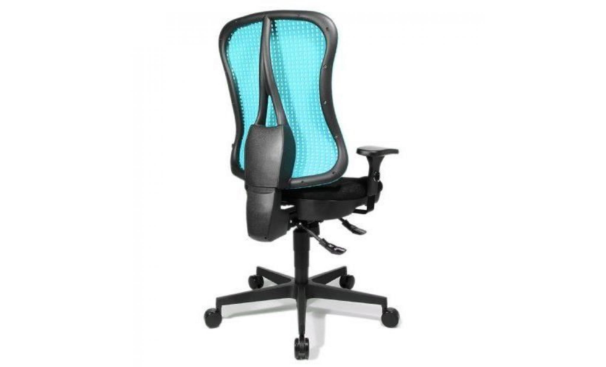 topstar he20pbc06 head point sy chaise de bureau noir/bleu 46 x 50 x 114 cm…