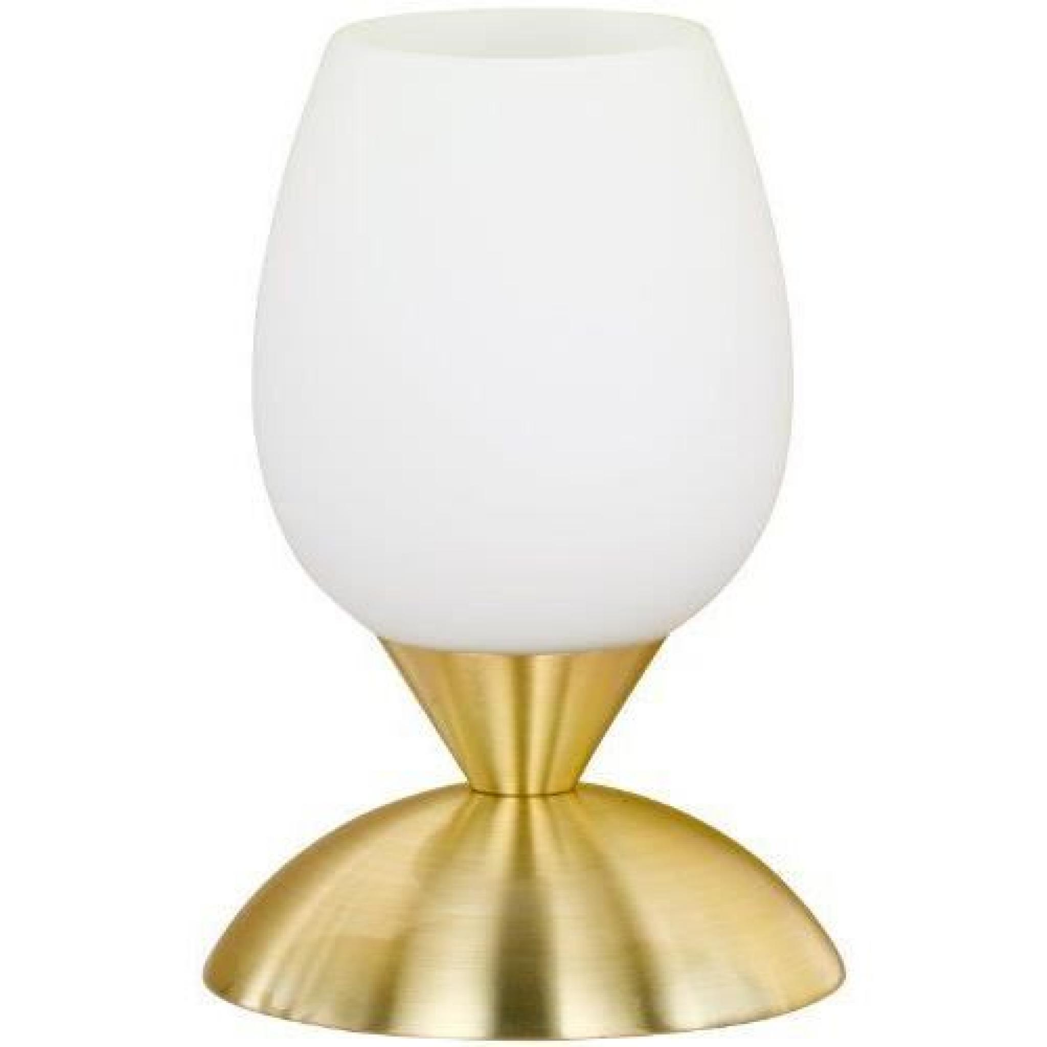 Touch me Lampe CUP Moderne Laiton/blanc mat