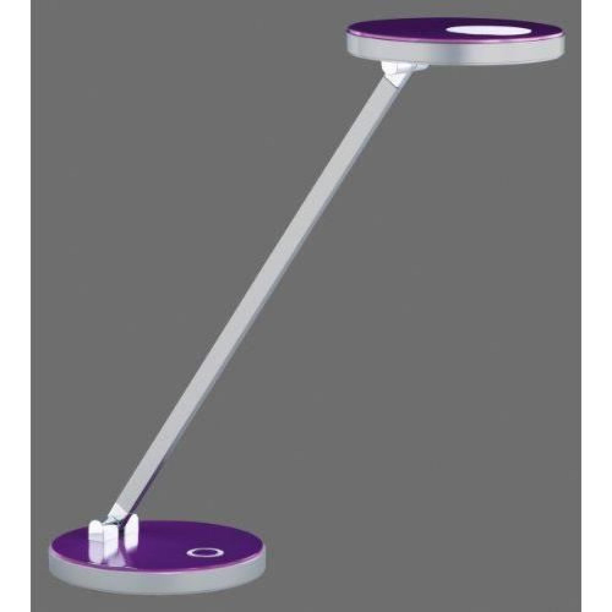 Trio Leuchten 523710392 Lampe de bureau avec 1 ampoule LED 3 W Titane/violet 46 cm pas cher