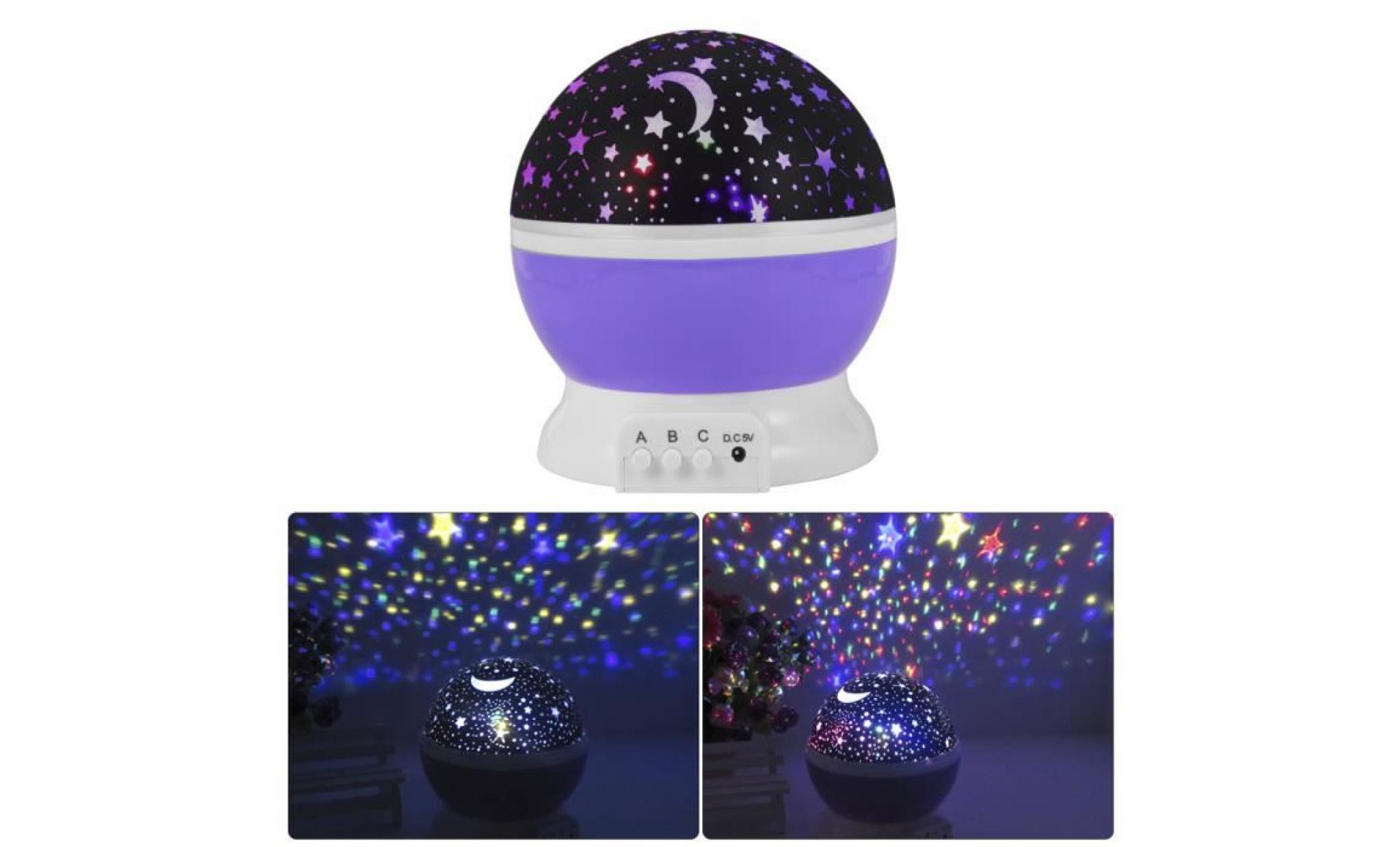 type de produit：led étoile   xcsource lampe romantique 3 modes colorée led étoile lune ciel étoilé tournant projecteur de lumière...