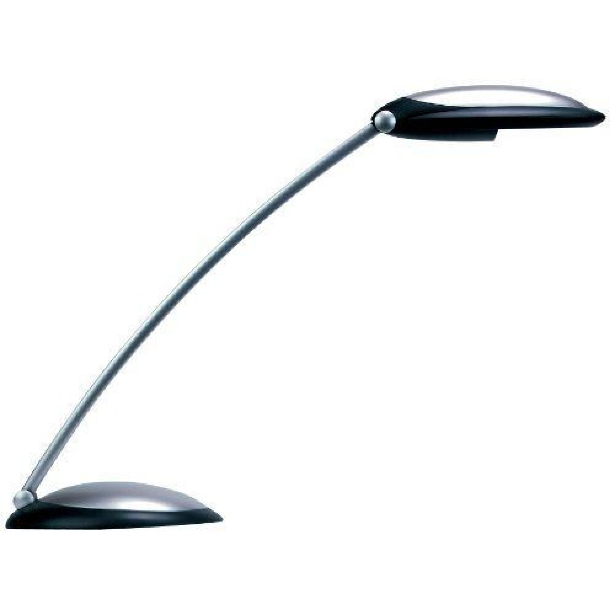 Unilux Dauphin Lampe de bureau Gris métal/Noir