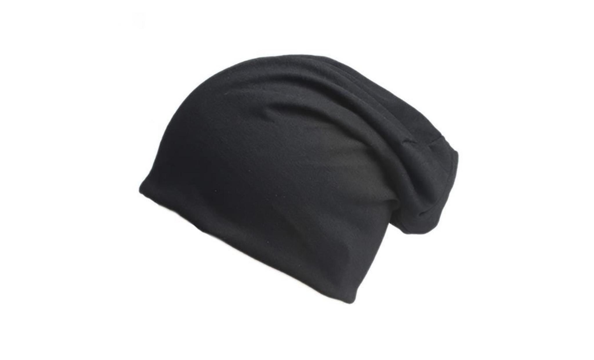 unisexe hiver casual tricoté chaud couleur unie sport slouch hat baggy beanie cap gris clair