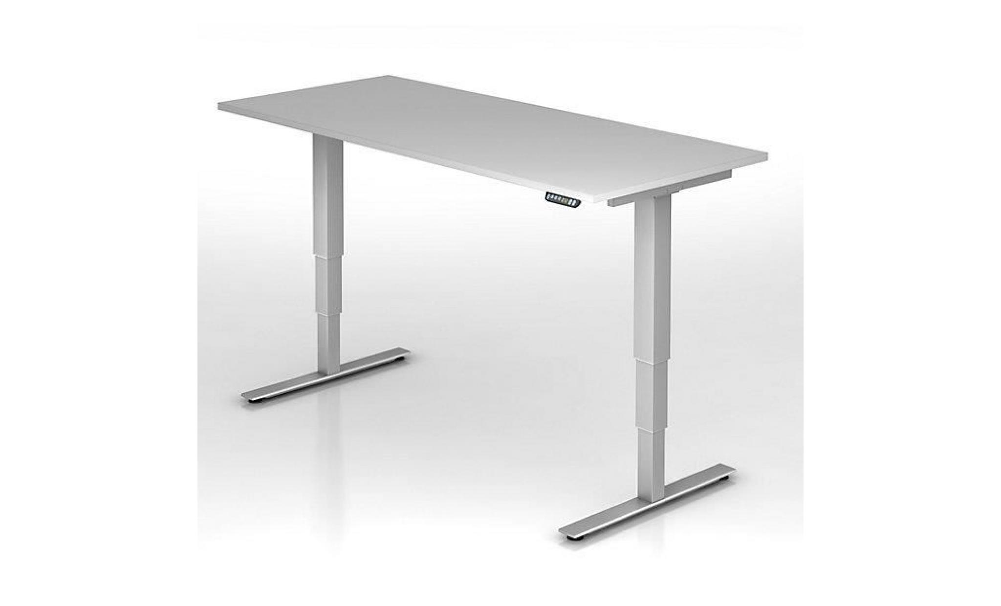 upliner 2.0 bureau sur pieds   piétement en t, largeur 1200 mm gris clair   bureau bureau d'angle bureaux bureaux d'angle guéridon