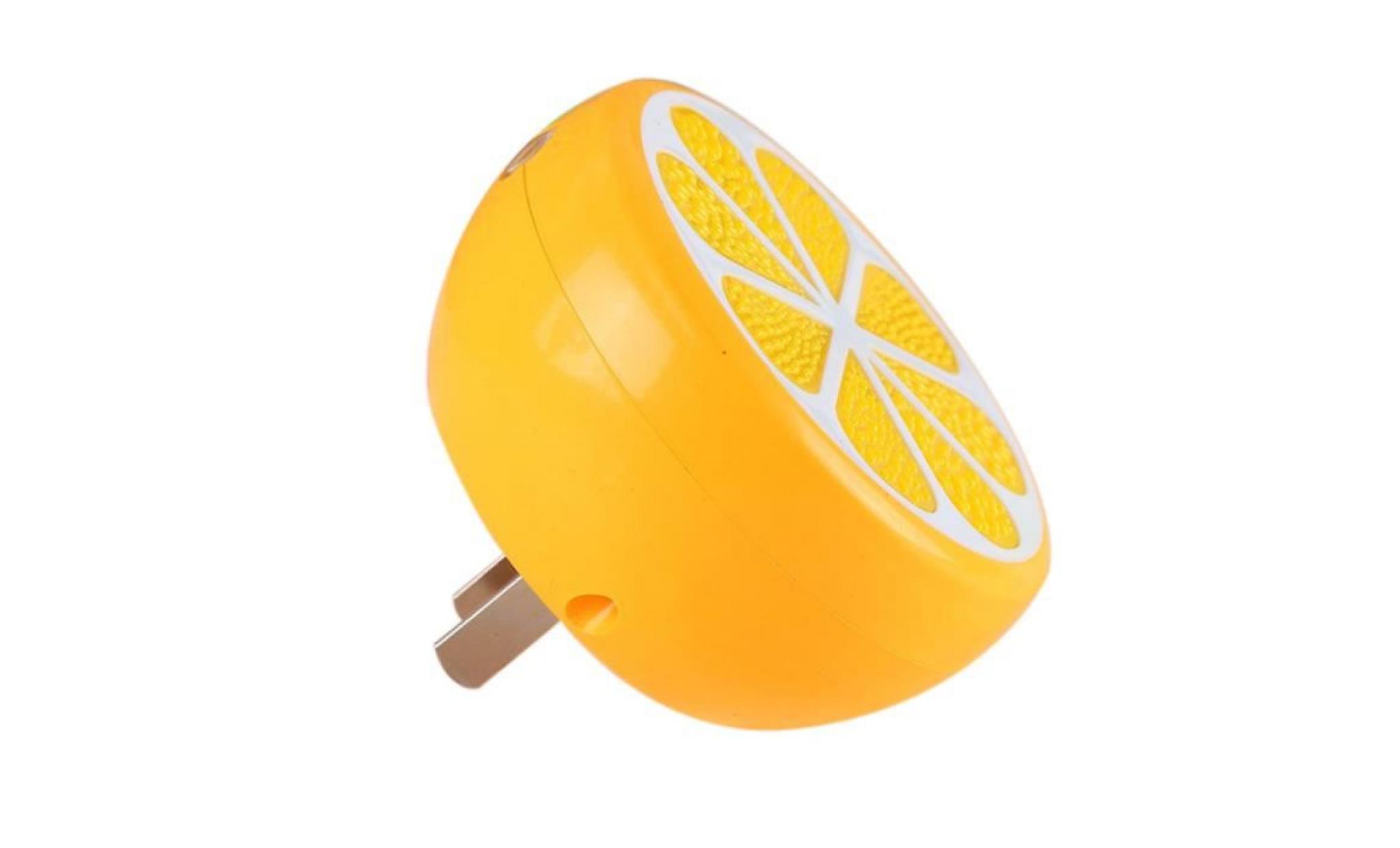us plug fashion lemon led night light sensor bébé chambre de lit lampe décor sw115 pas cher
